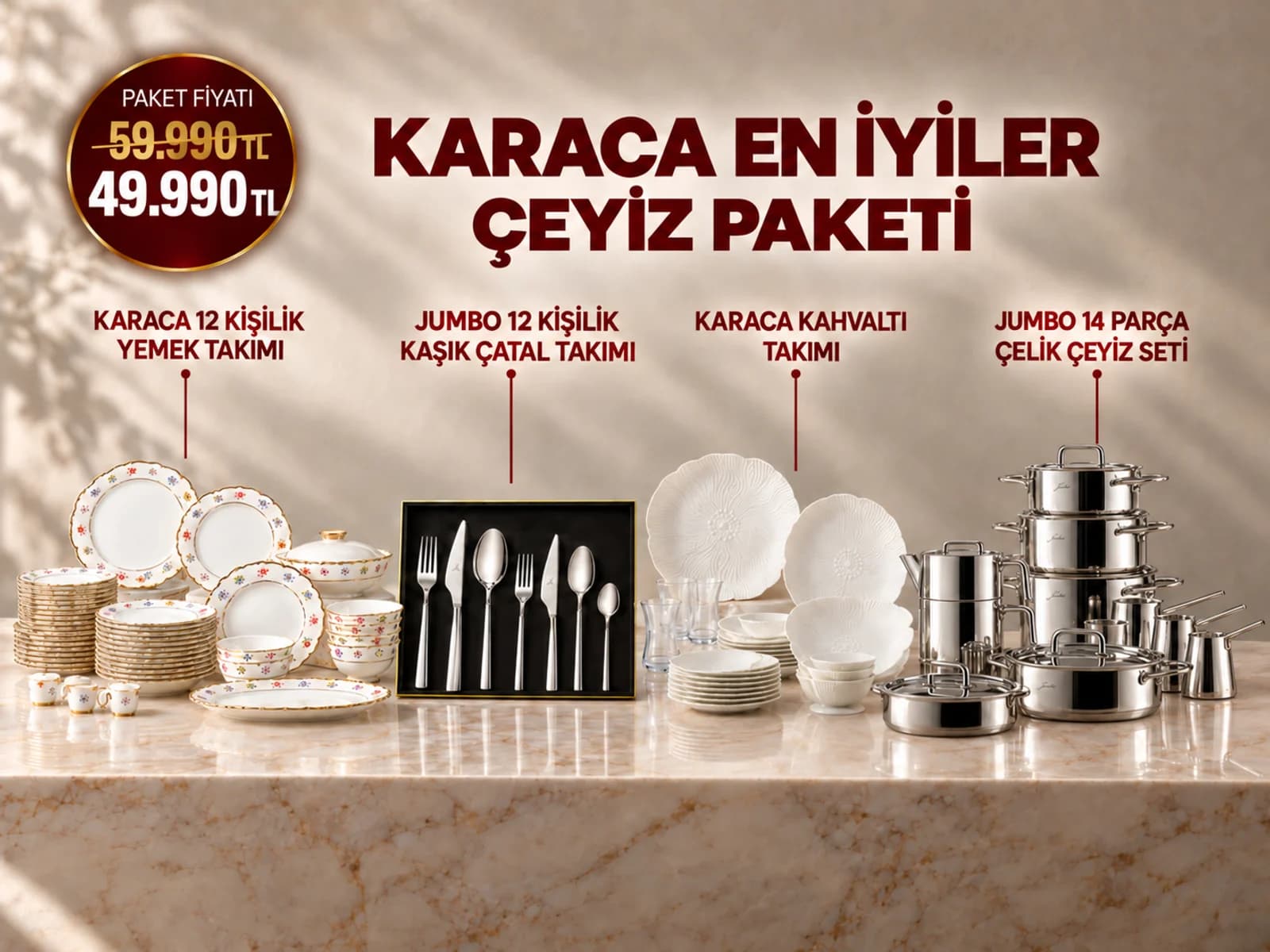 Karaca En İyiler Çeyiz Paketi