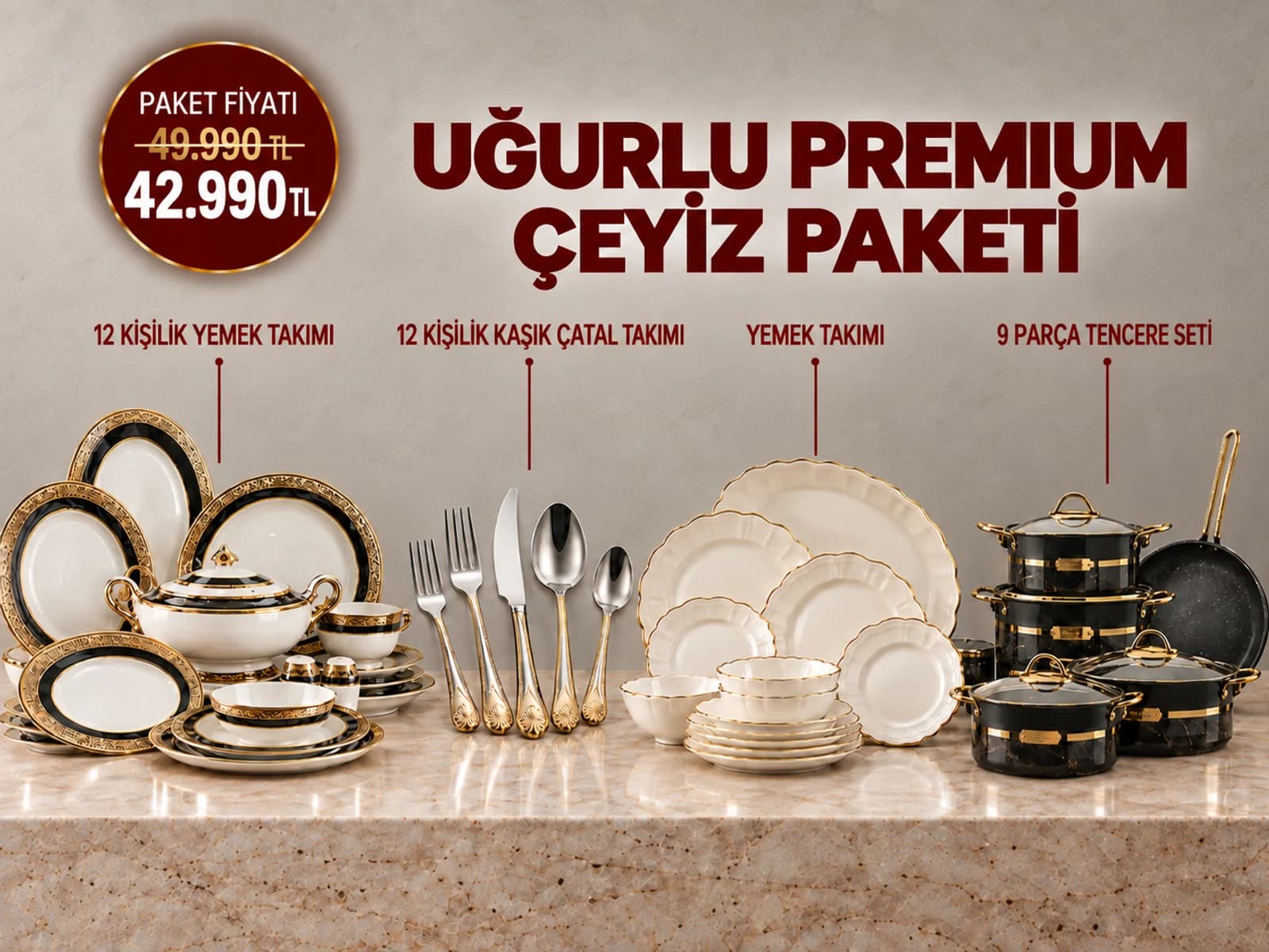 Uğurlu Premium Çeyiz Paketi