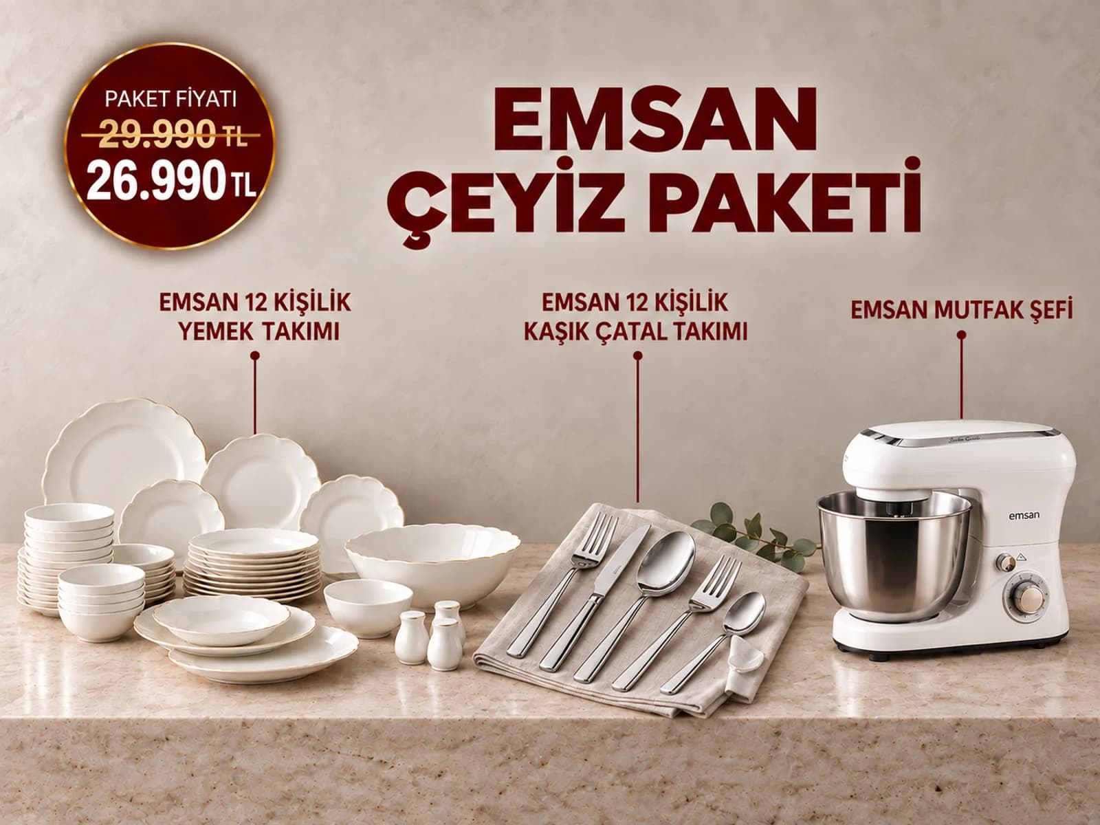 Emsan Çeyiz Paketi