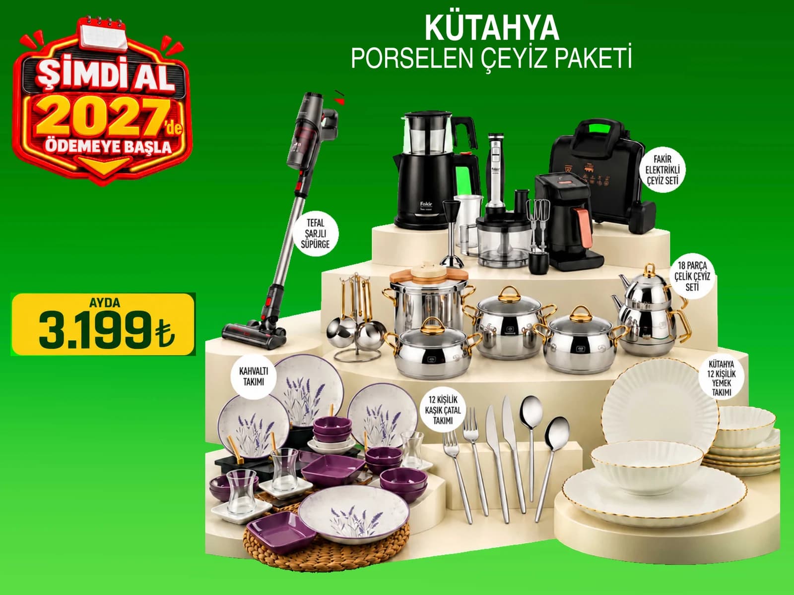 Kütahya Porselen Çeyiz Paketi