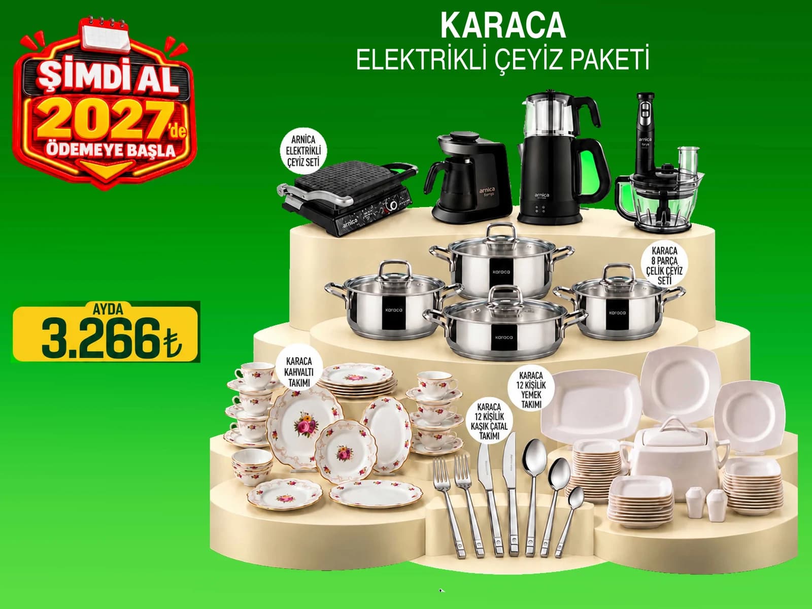 Karaca Elektrikli Çeyiz Paketi