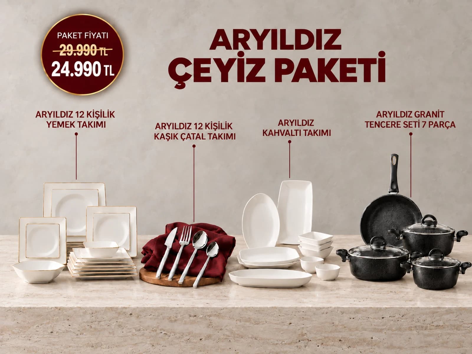 Aryıldız Çeyiz Paketi 2