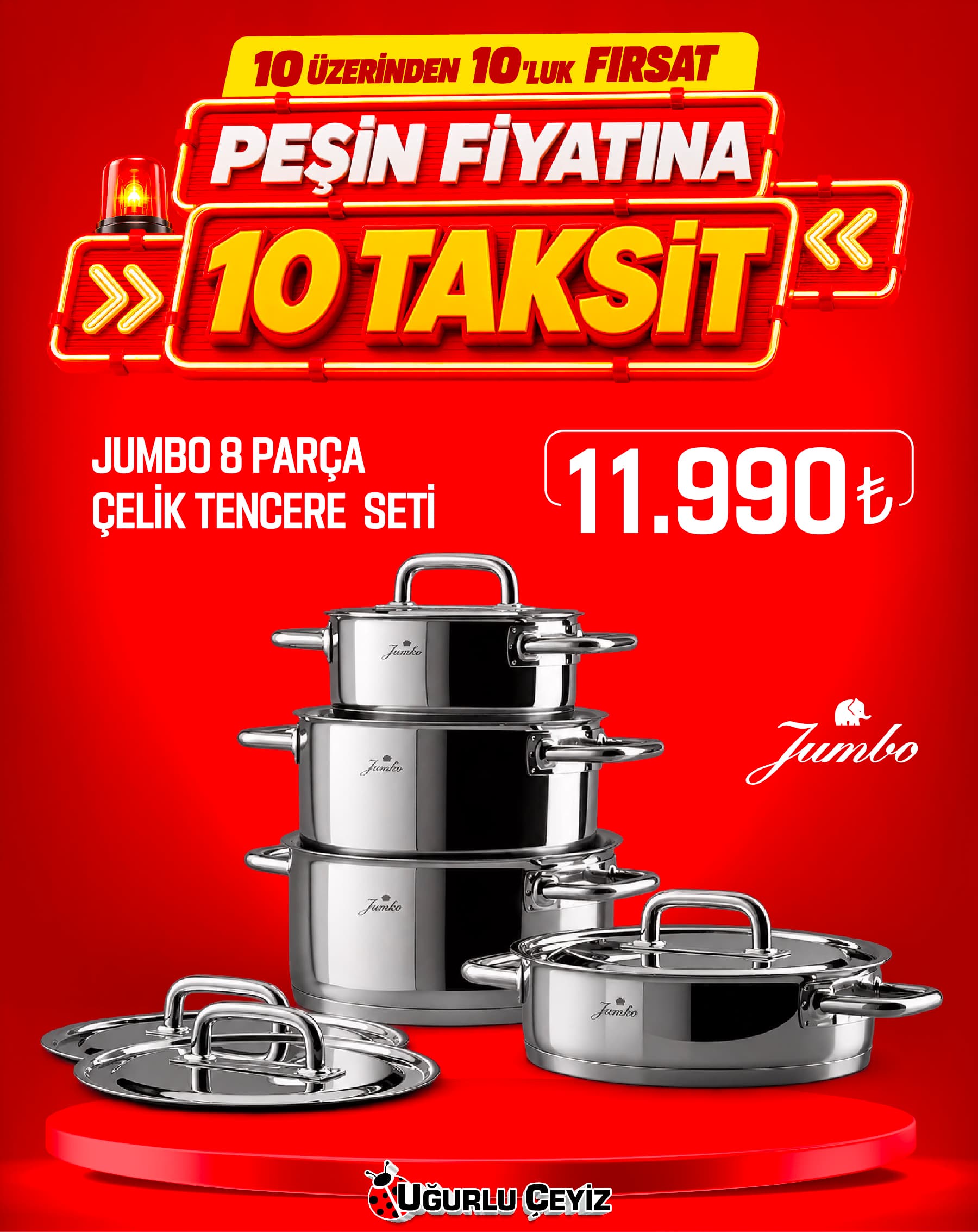 Jumbo Tencere Set 8 Parça Metalıx 8681085310424