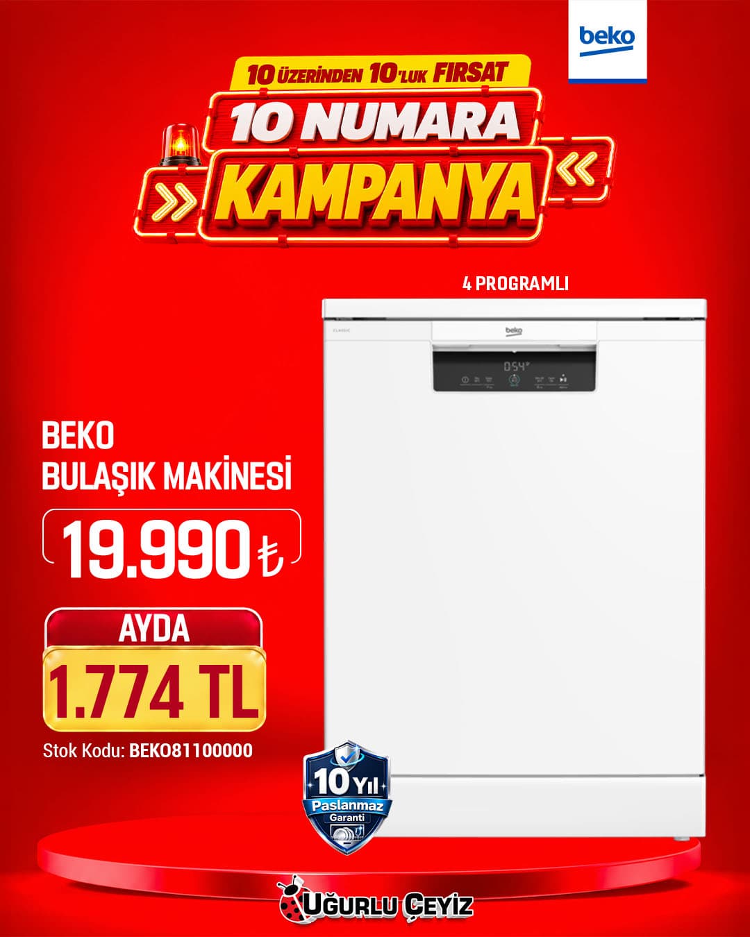 Beko Bulaşık Makinesi Beyaz B 600 B