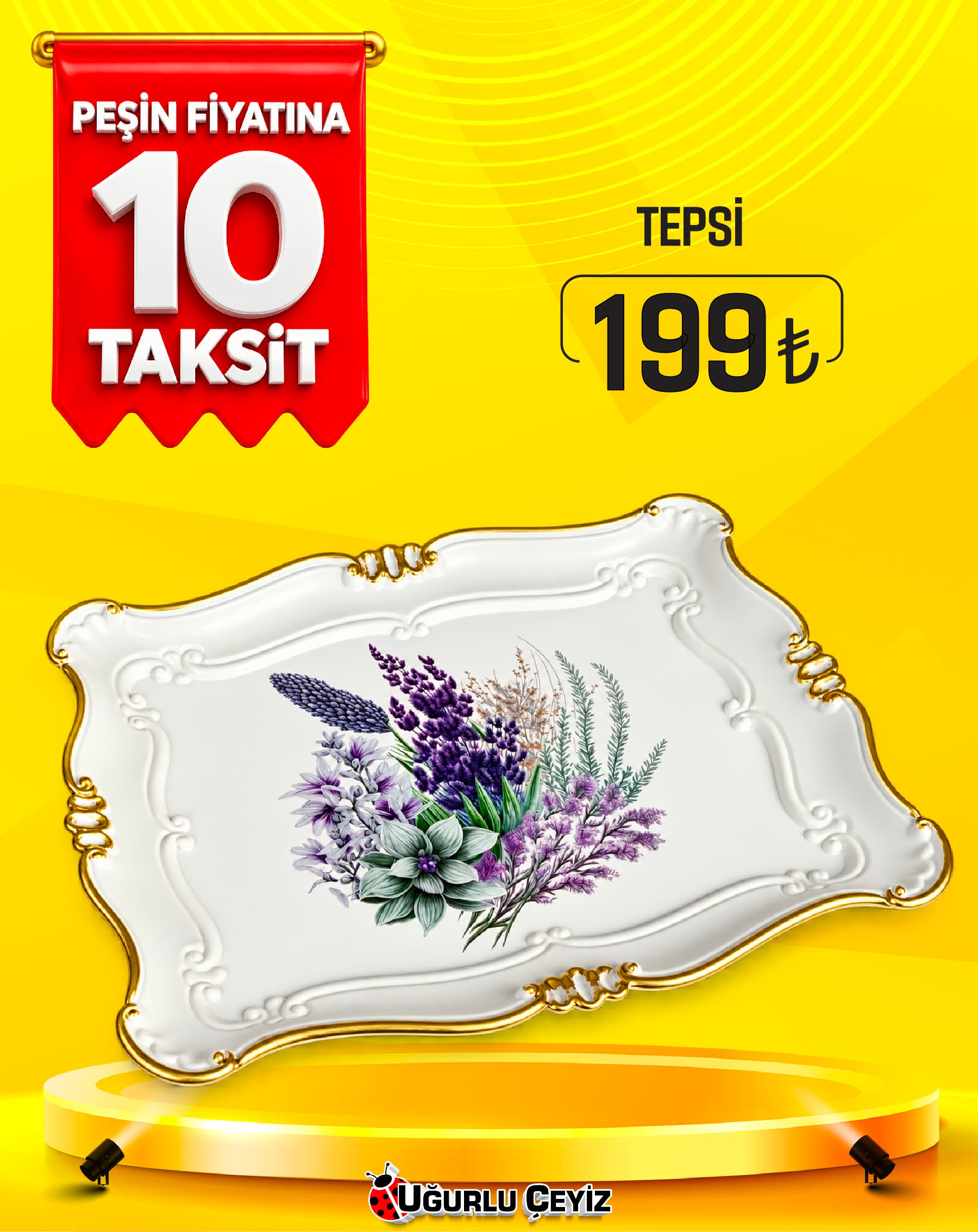 Kavsan Tepsi Sultan Gold Asortı KU 240 G
