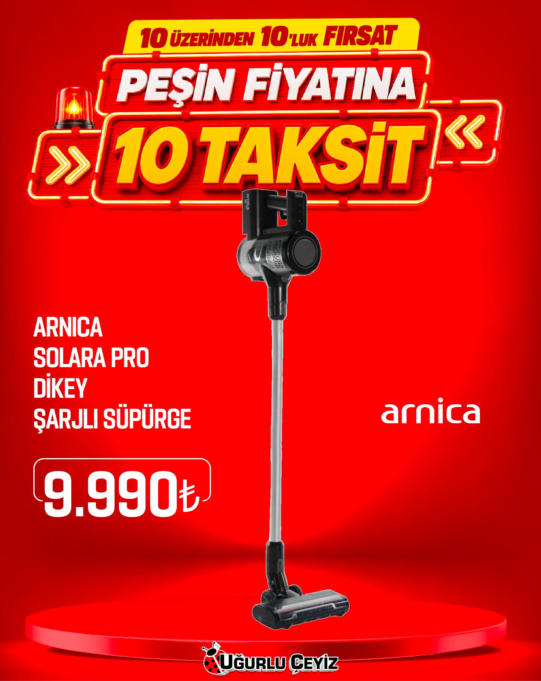 Arnica Dikey Süpürge Sarjli Solara PRO Et 13460