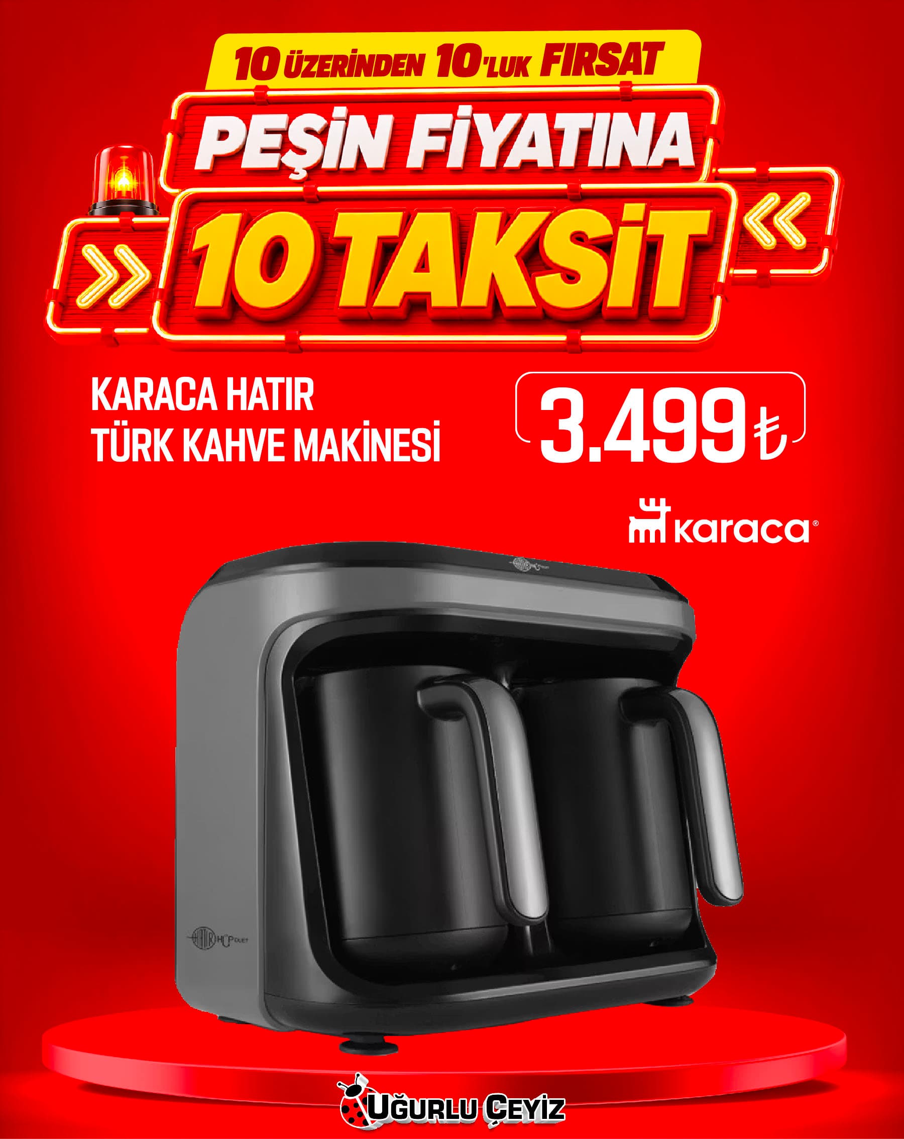 Karaca Kahve Makinesi Hatir Hup Duet Aroma Imperial Red