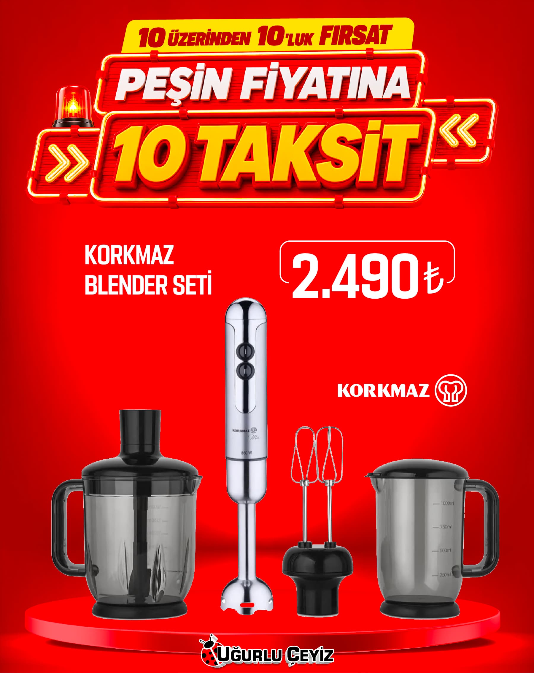 Korkmaz Blendir Set Mega Mia A 447 14 Vanilya