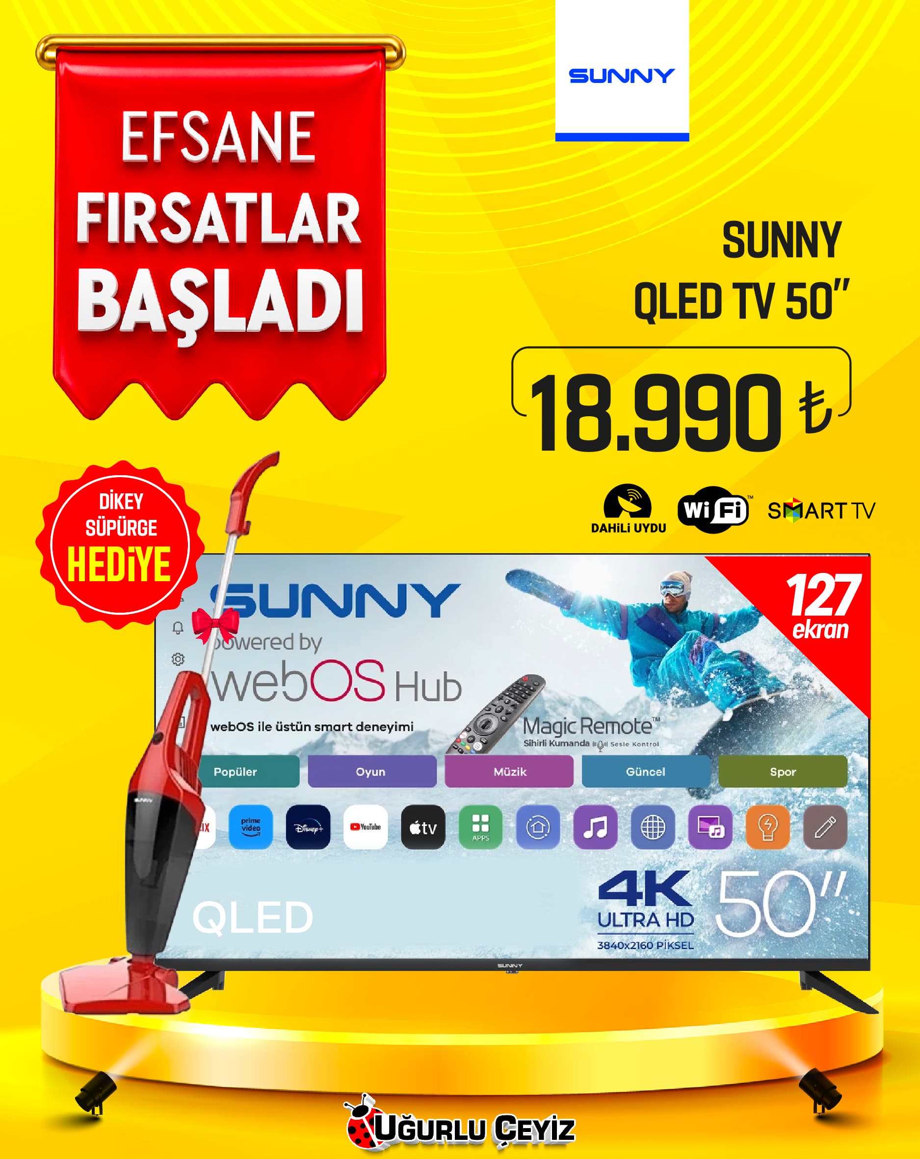 Sunny LED TV Sn 50 Quprl W02M TRSNQLD050468800 QLED