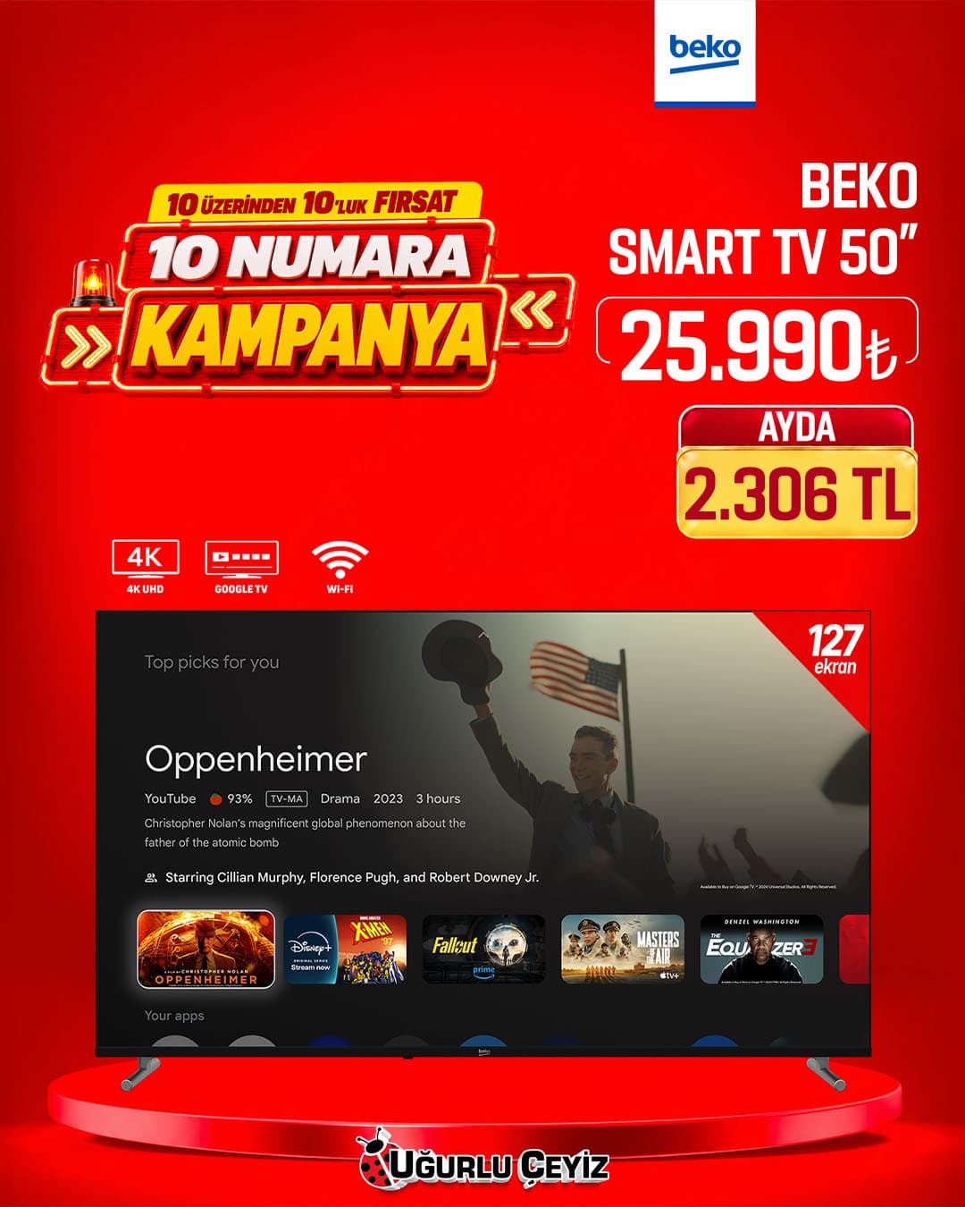 Beko LED TV 7 B Serisi B 750 Google Ge 7 T00
