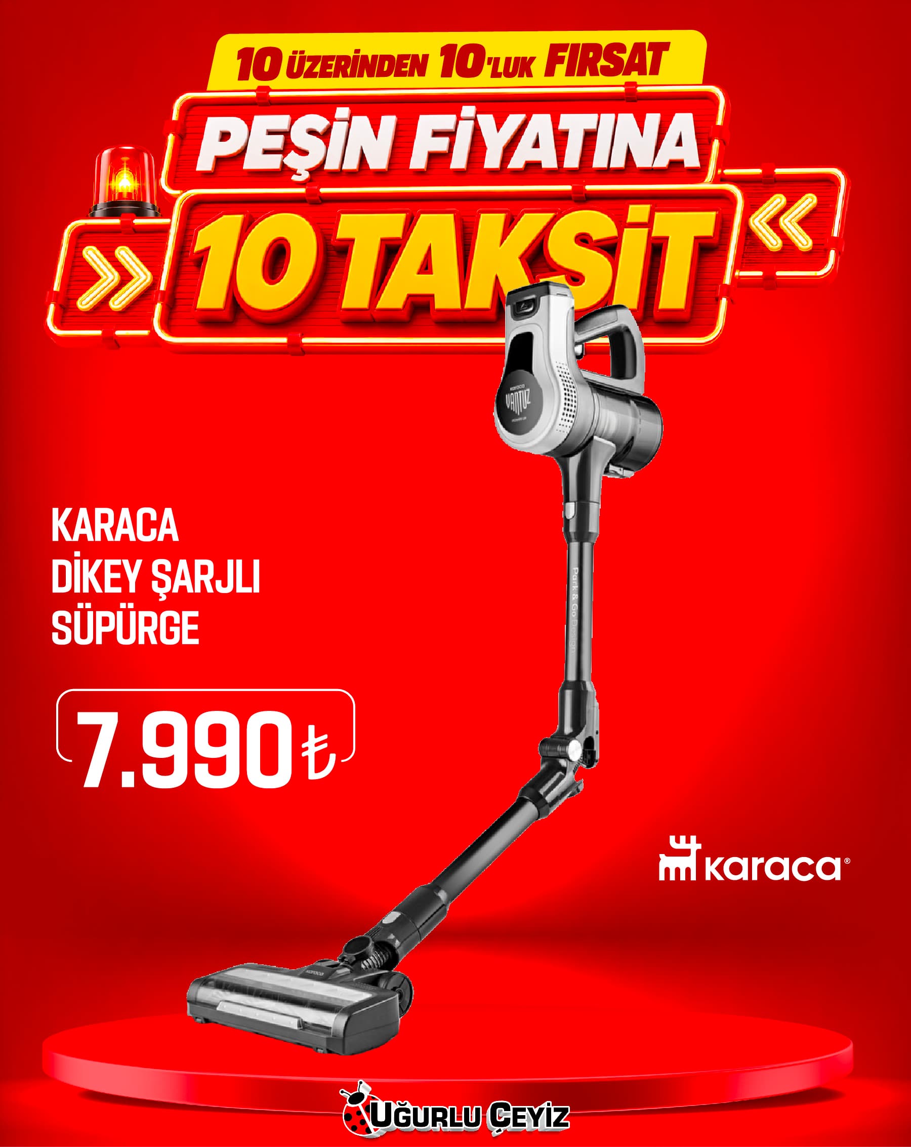 Karaca Dıkey Süpürge Power UP MAX Sılver 8683650276746