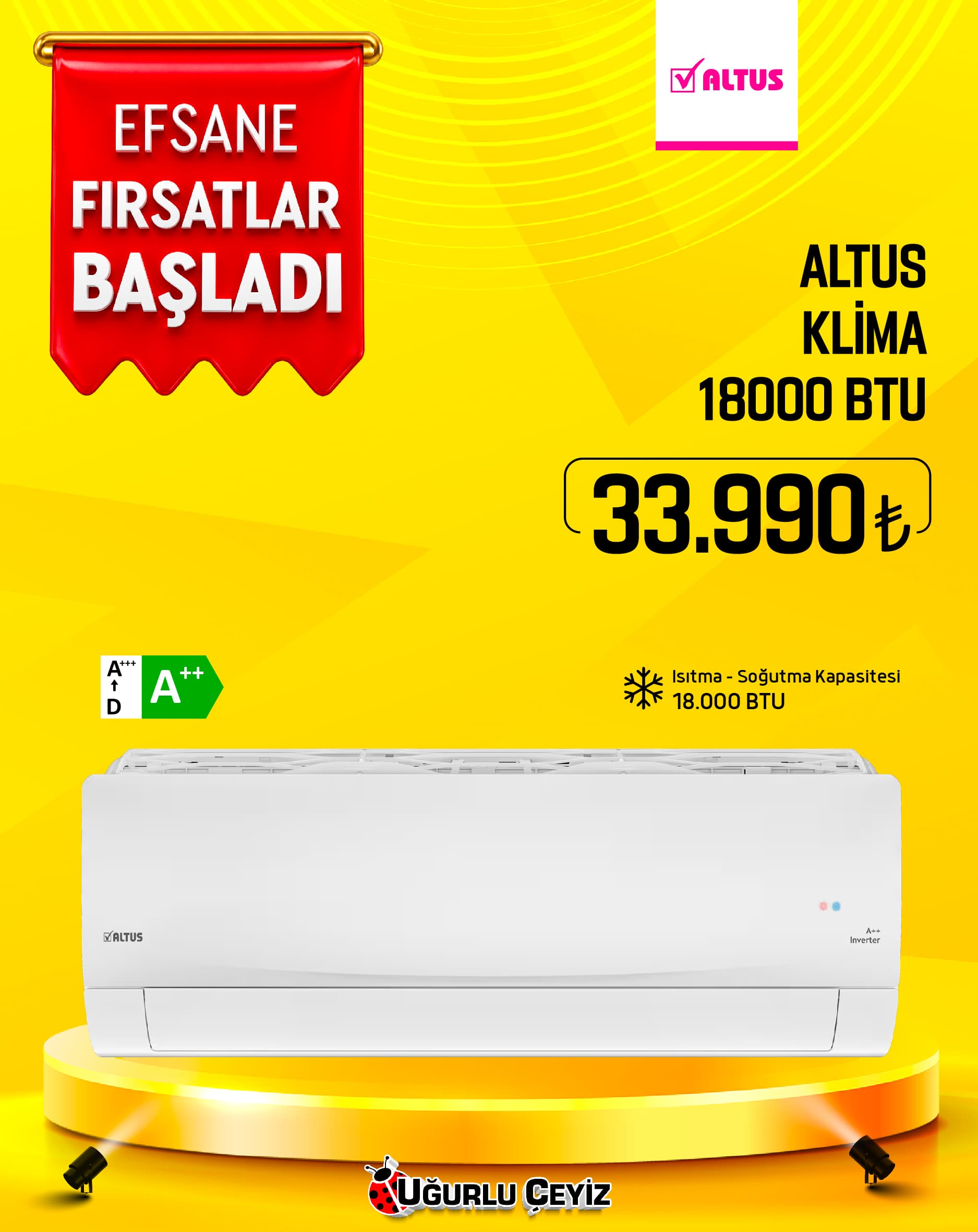 Altus 18000 BTU Klima