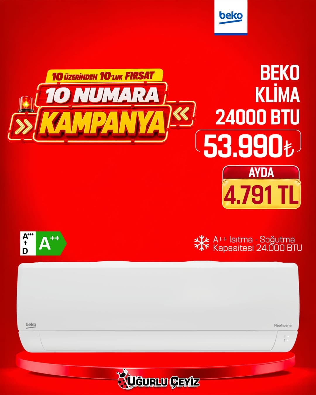 Beko 24000 BTU Klima