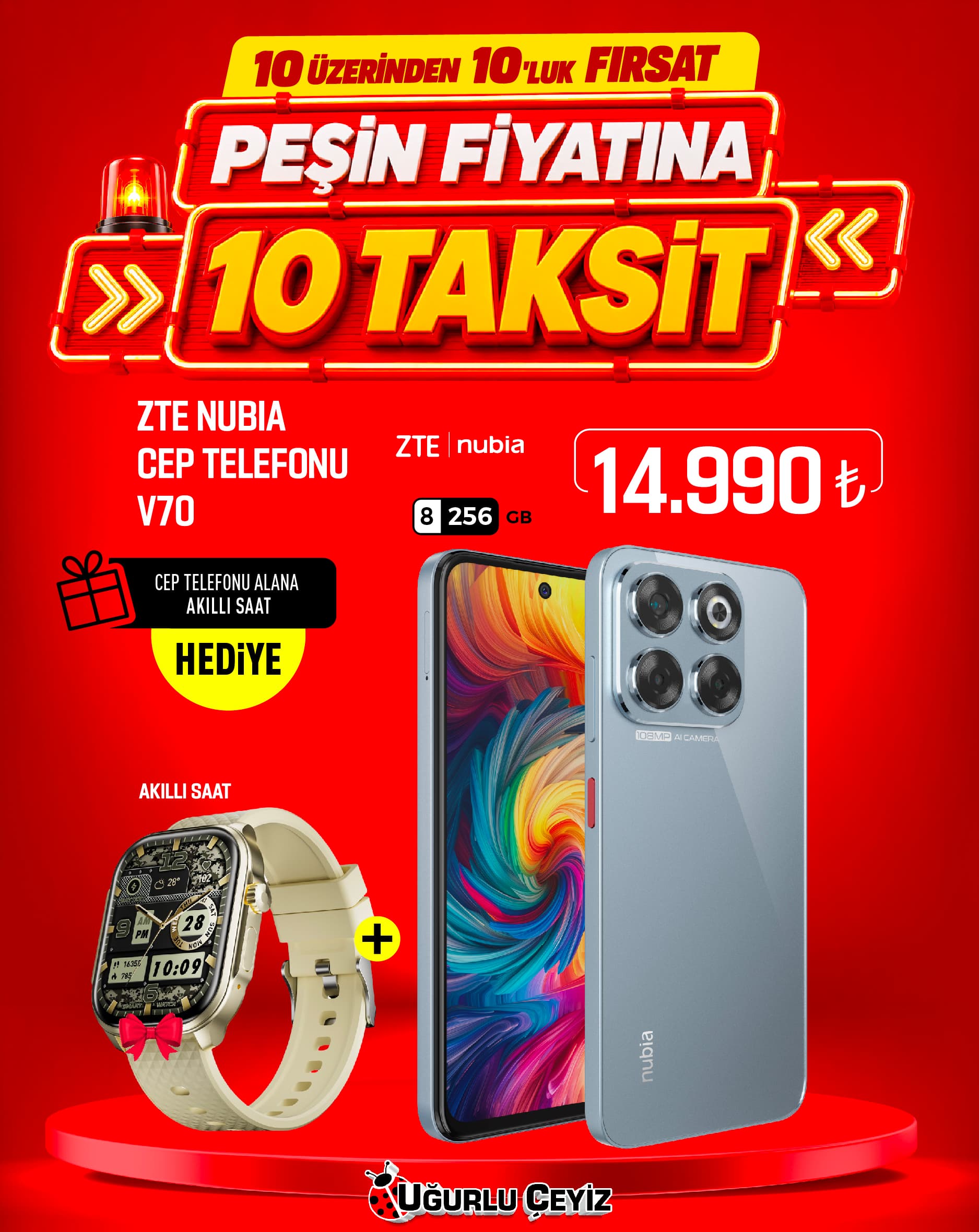 Zte Nubia Cep Telefonu V70 8/256 Gray
