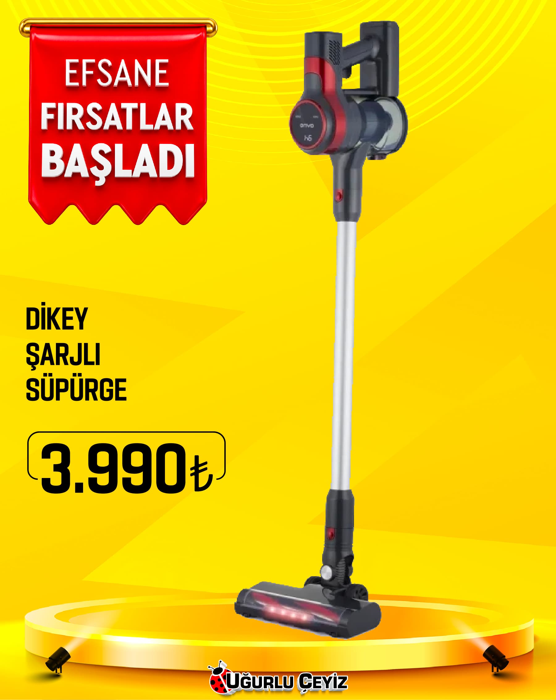 Onvo Dikey Süpürge Kablosuz Ovd SS01 X PLUS