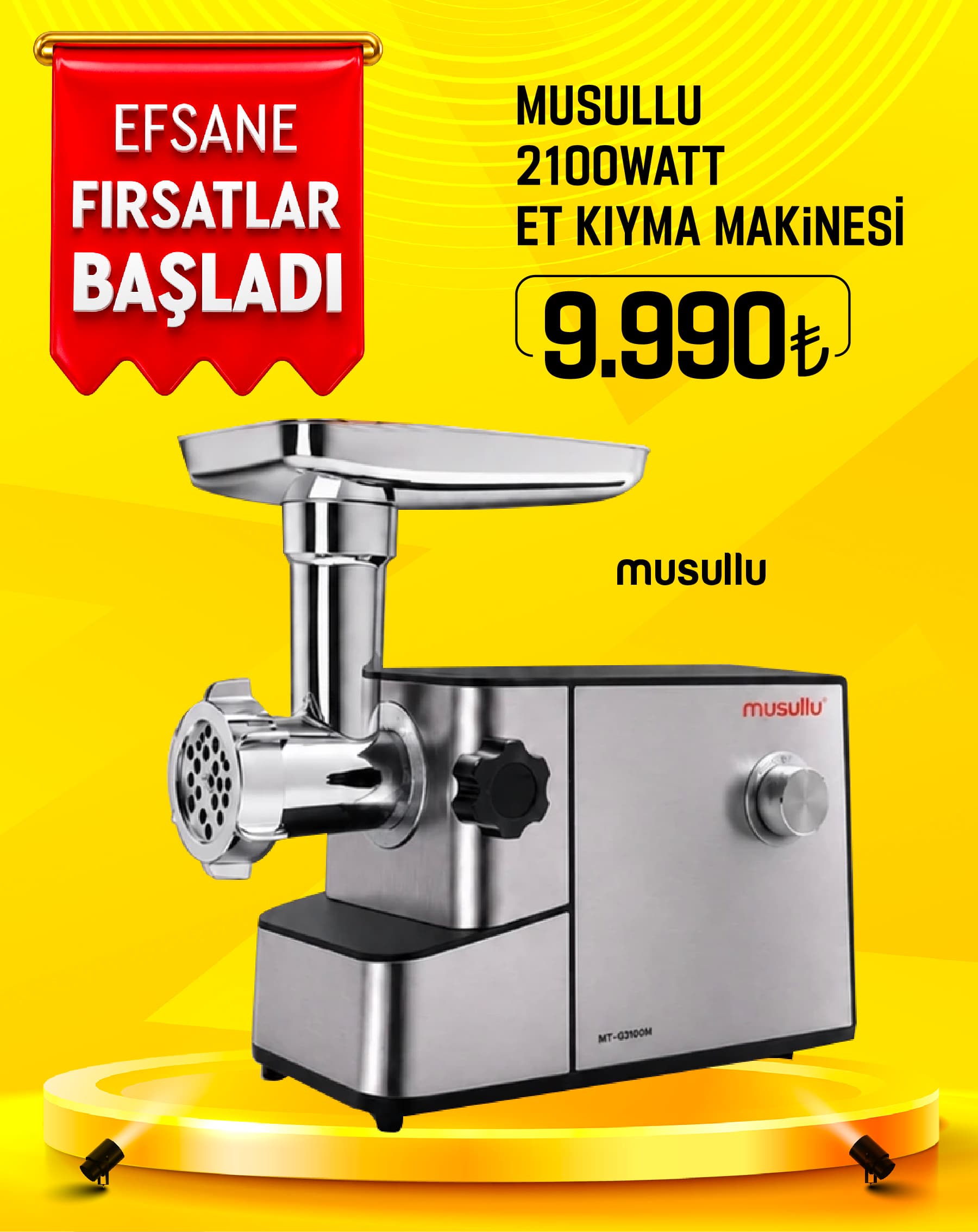 Musullu Et Çekme 2100 W