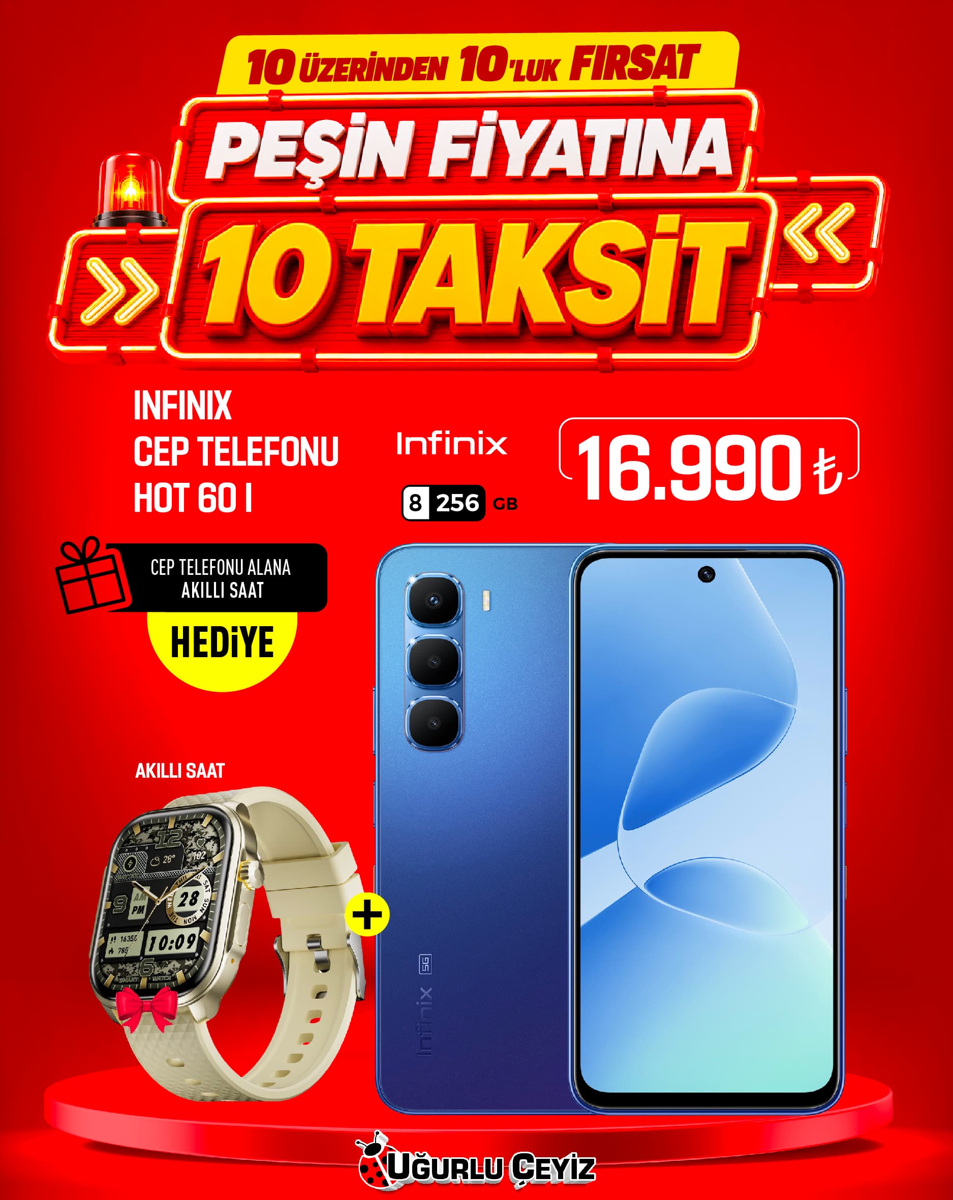 Infinix Cep Telefonu Hot 60 I Blue 8/256