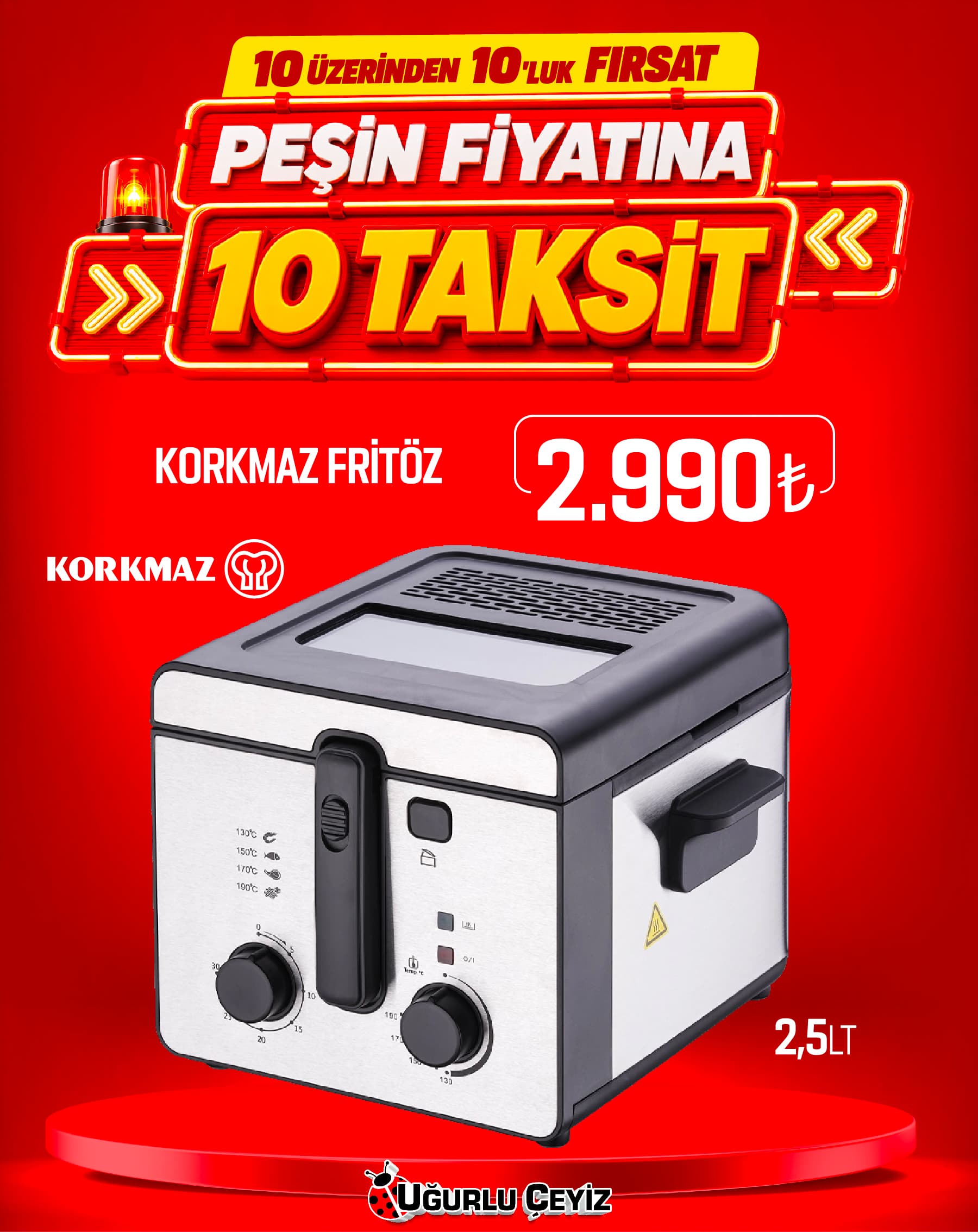 Korkmaz Fritoz Crispy A 487 01