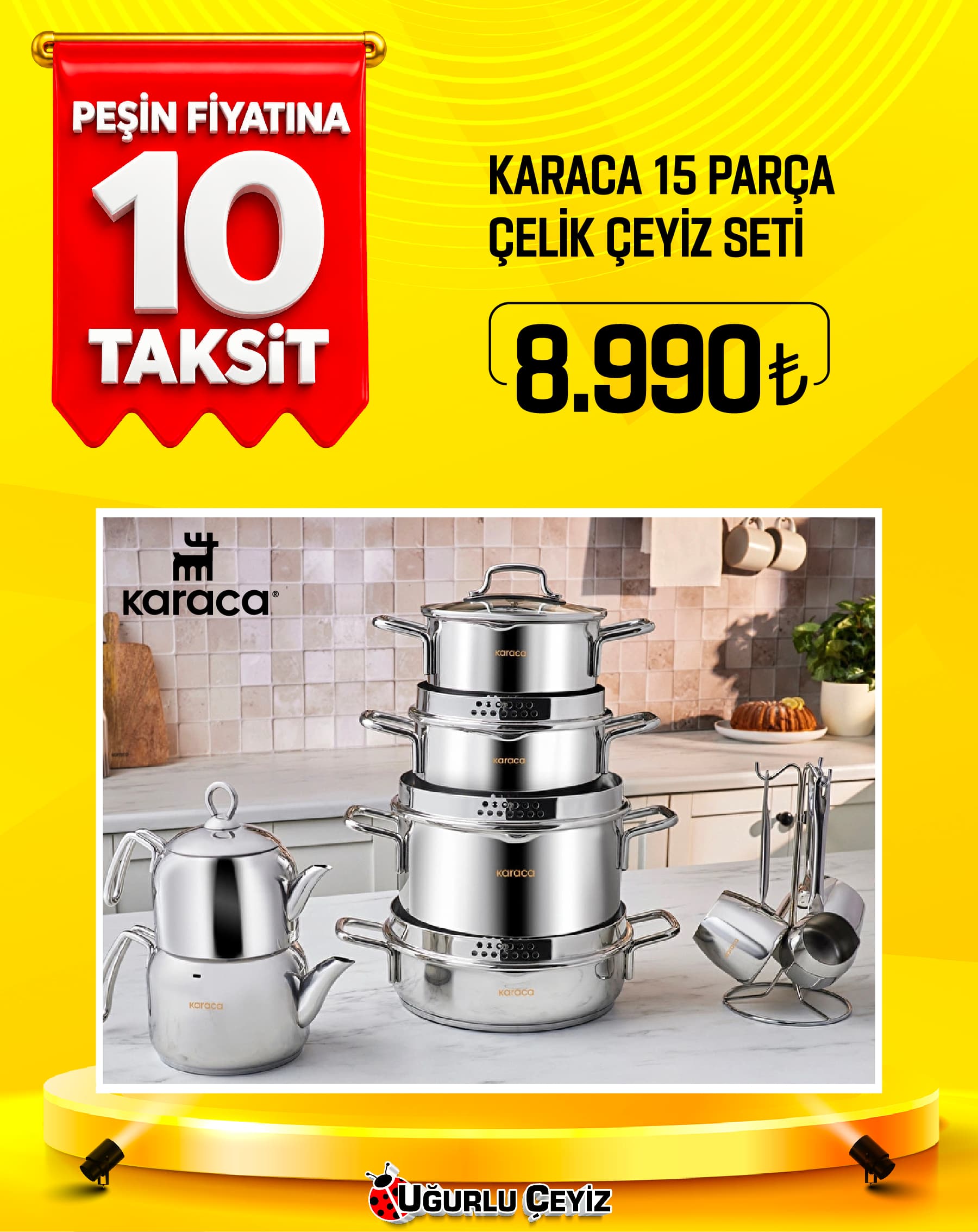 Karaca Tencere Set 15 Parça Martha 316 Powersteel