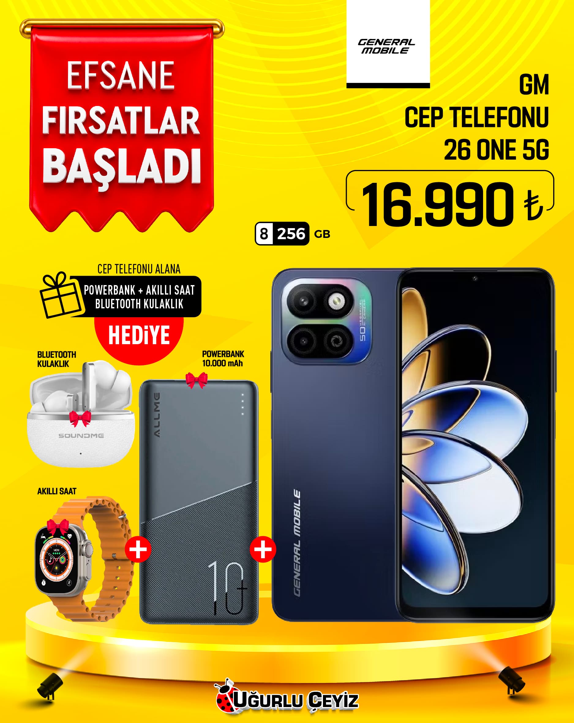 Gm CEP Telefonu 26 ONE 5G Blue 8 256