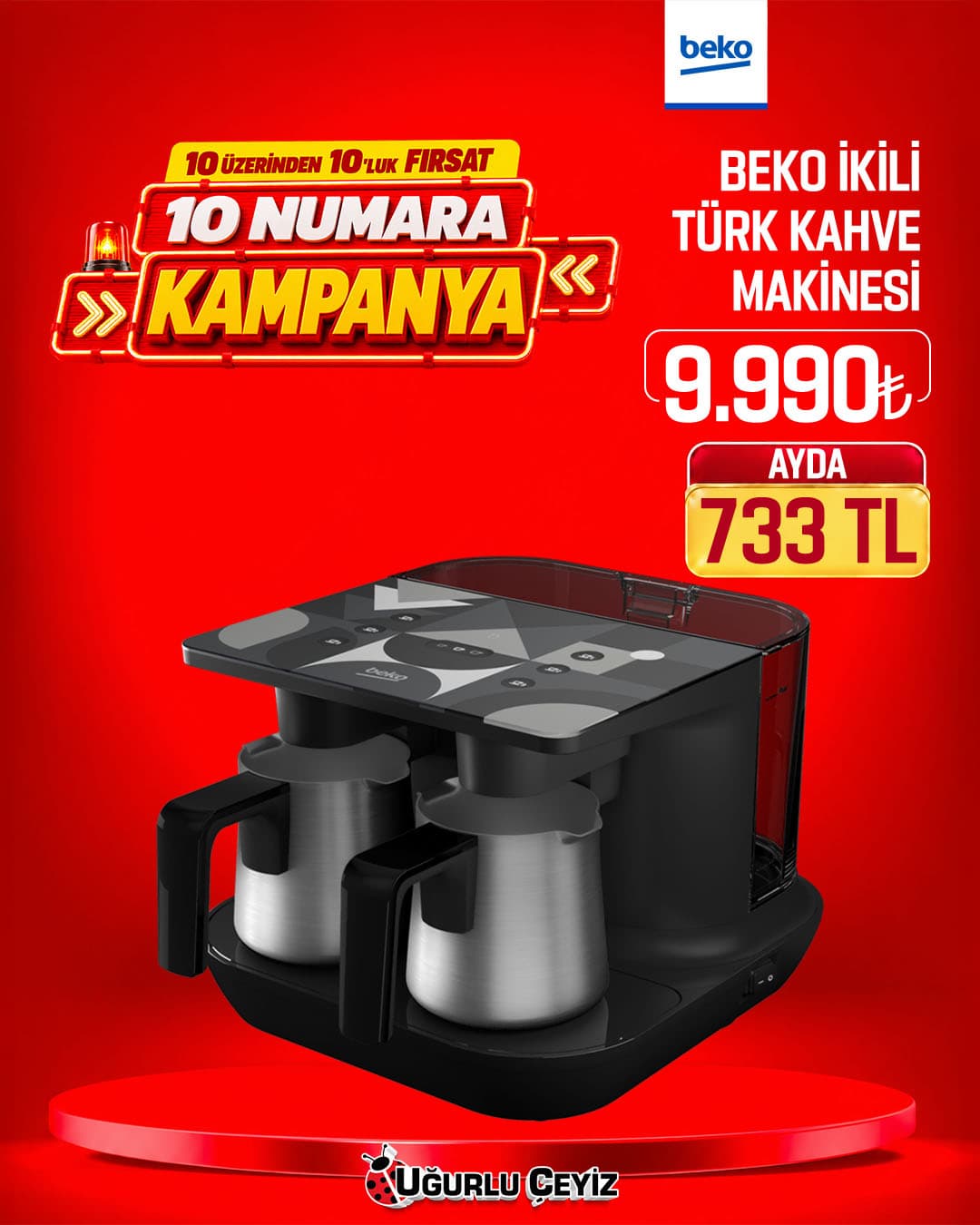 Beko Turk Kahve Makinesi Ciftli 8961 Z Tkm