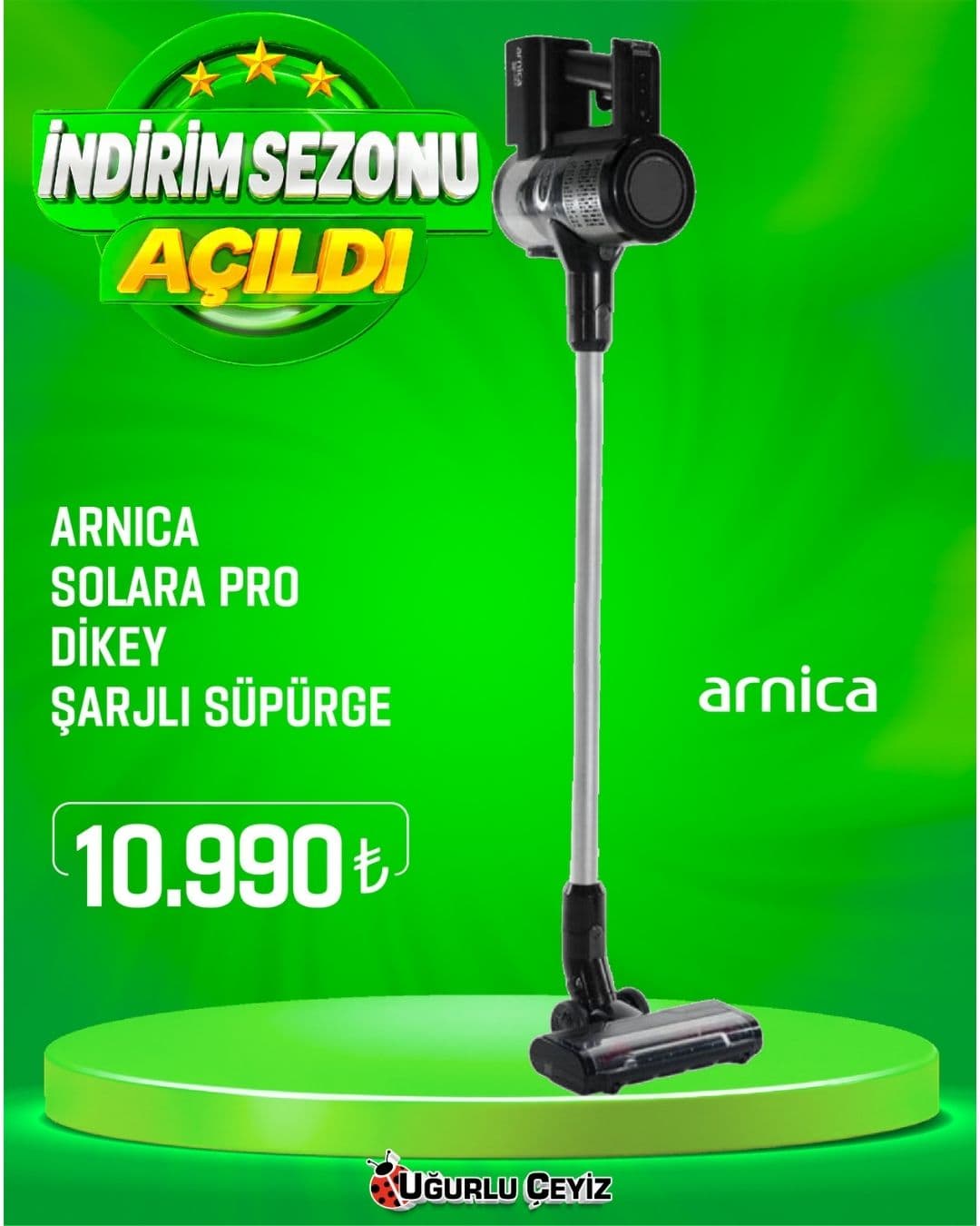 Arnica Dikey Süpürge Sarjli Solara PRO Et 13460