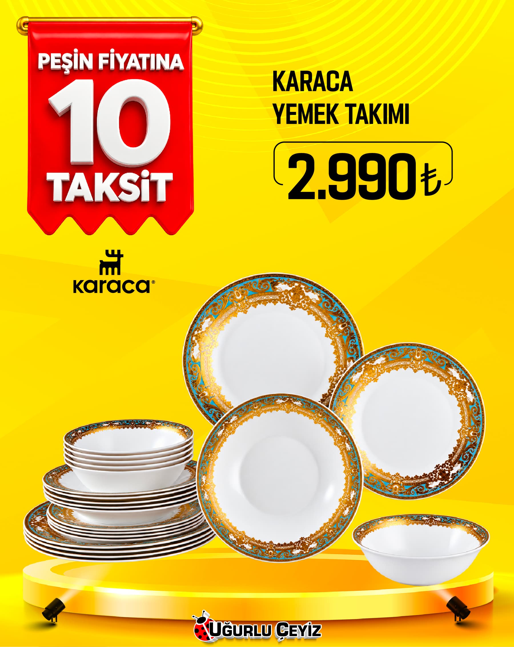 Karaca Yemek Takımı 24 Parça 6 Kişilik Royal Opal
