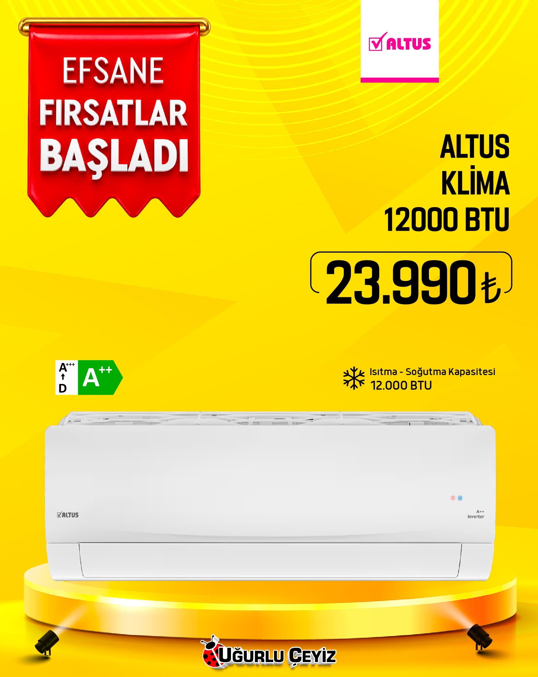 Altus 12000 BTU Klima