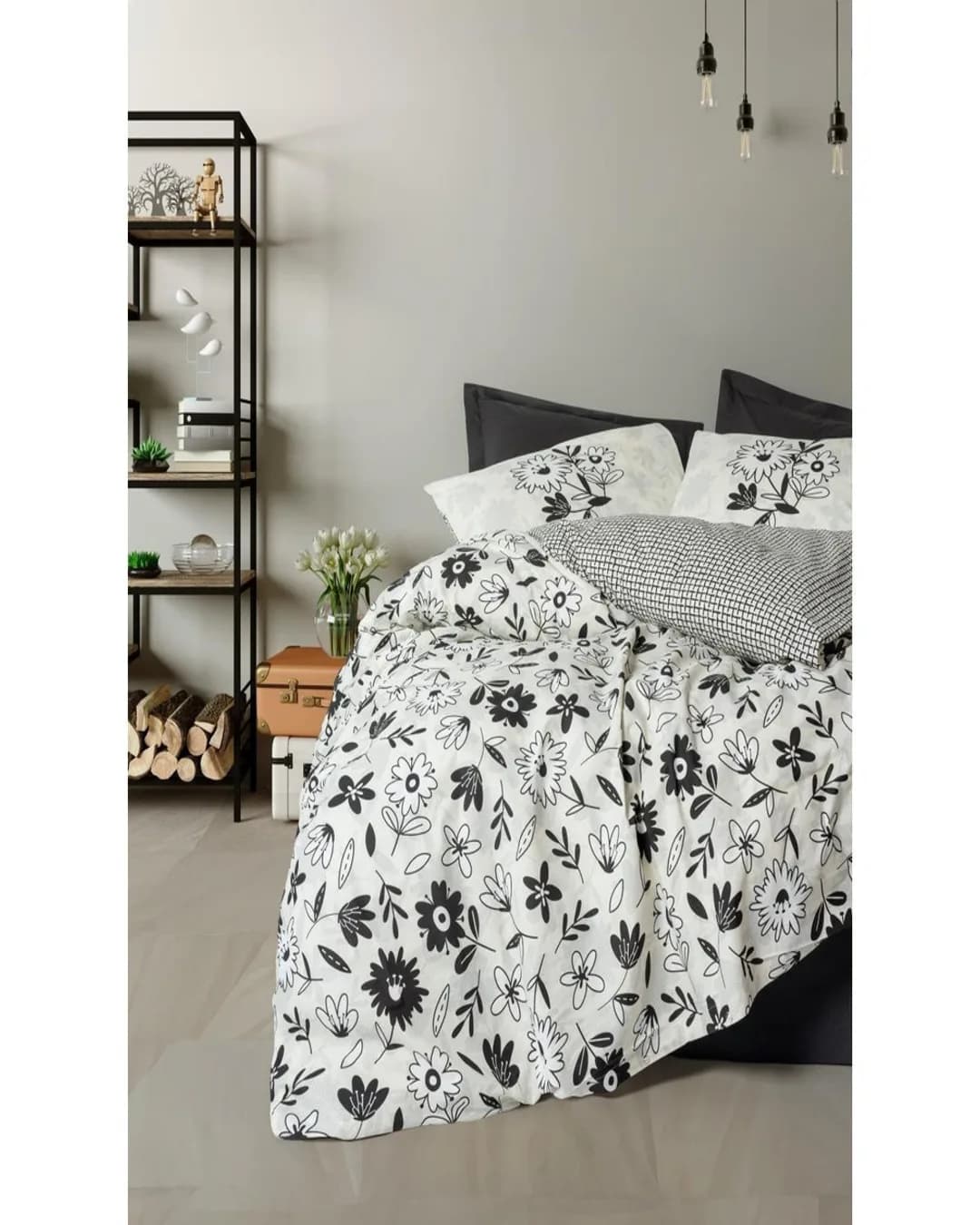 Cotton Box Nevresim Takımı Çift Kişilik Balance Rnf Meresa Siyah - 1. görsel