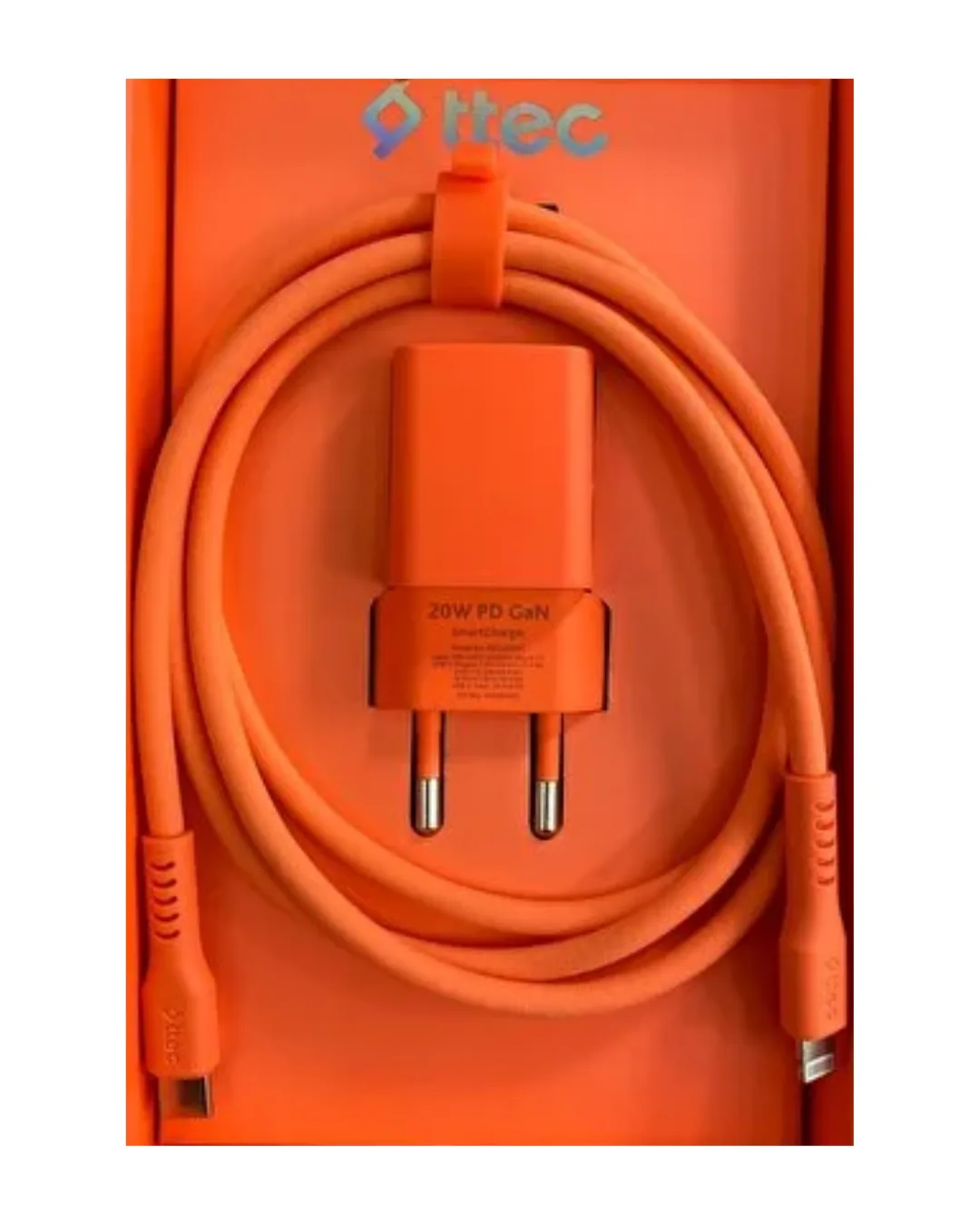 Ttec Adaptor + Kablo 120 Cm Sarj Set Turuncu