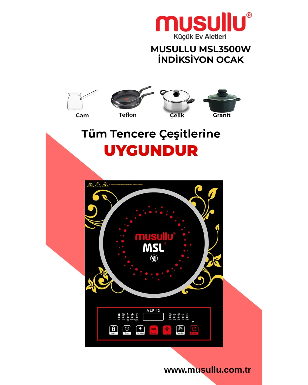 Musullu Ocak 3500 W German Indıksıyon - 1. görsel