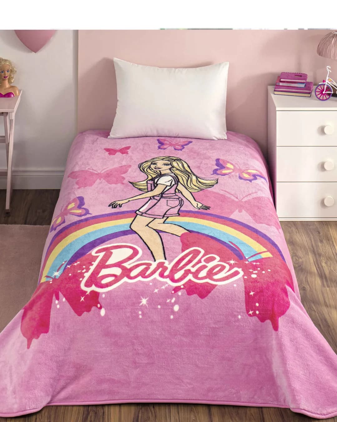 Taç Lisanslı Hot Barbie Sun Battaniye - 1. görsel