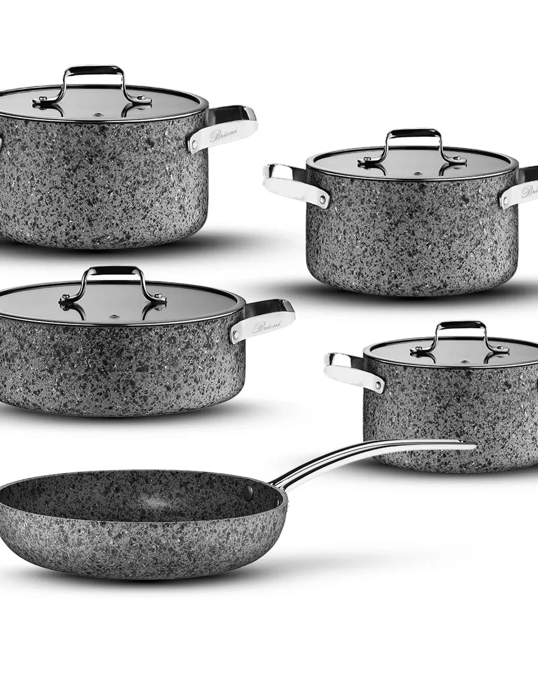 Brioni Tencere Set 9 Parça Stone Age Terra Sht 151 - 1. görsel