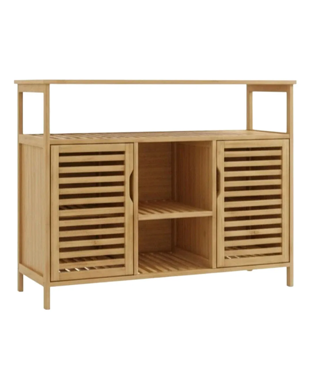 Yld Duzenleyici Organizer 2 Kapaklı Rafli Bambu Yld 006