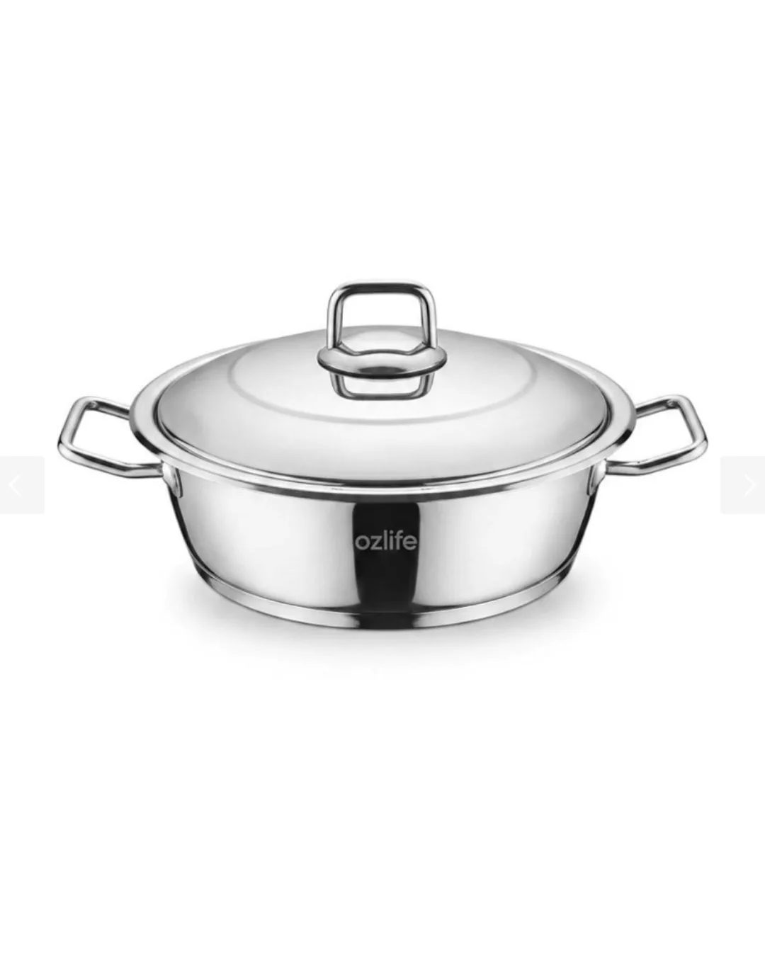 Özlife 32*22 Cm Tencere Çelik Kapak Sade Kros Tc 4075 - 1. görsel