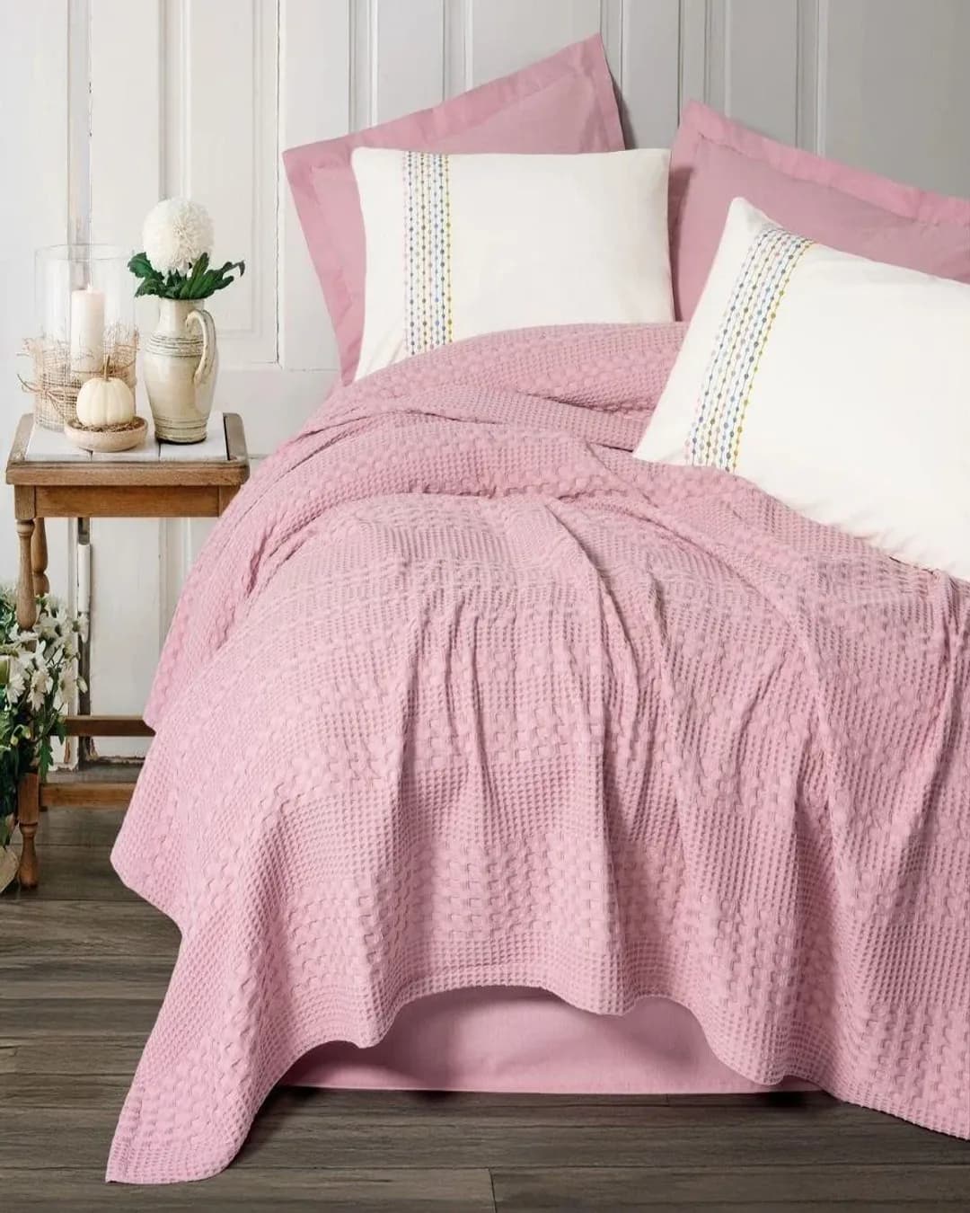 Cotton Box Pike Takımı Çift Kişilik Aura Pebble Pembe - 1. görsel