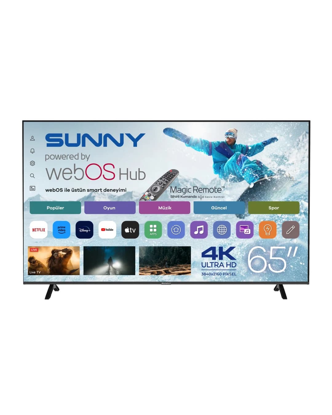 Sunny LED TV 65 Fmn 252 0276 UHD Webos Trsndld - 1. görsel