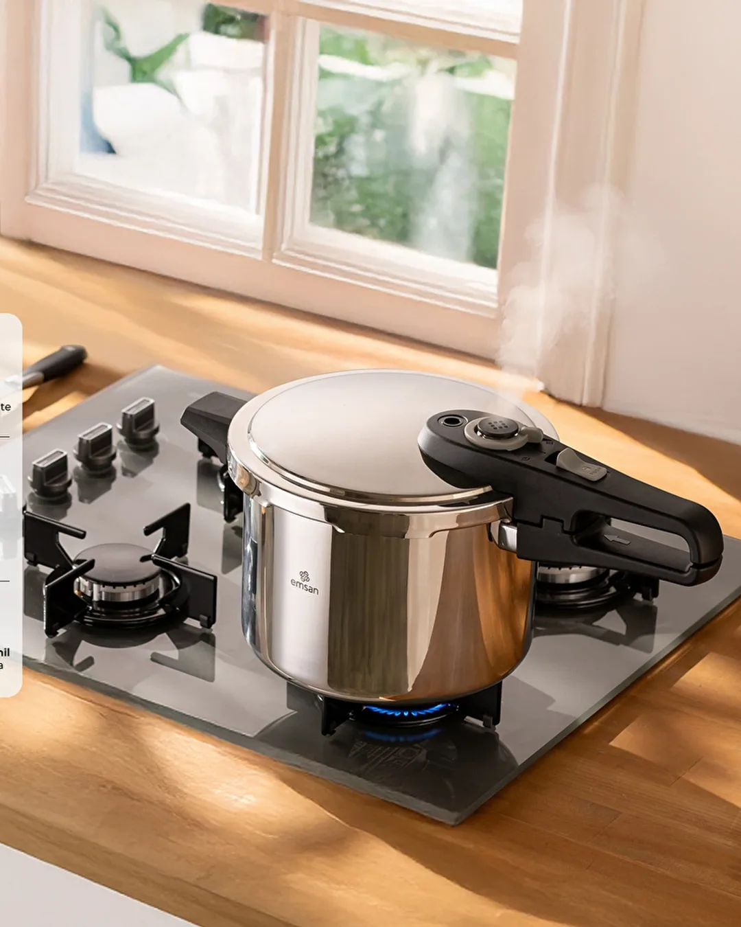 Emsan 6 Lt Düdüklü Ten Fast Cooker - 1. görsel