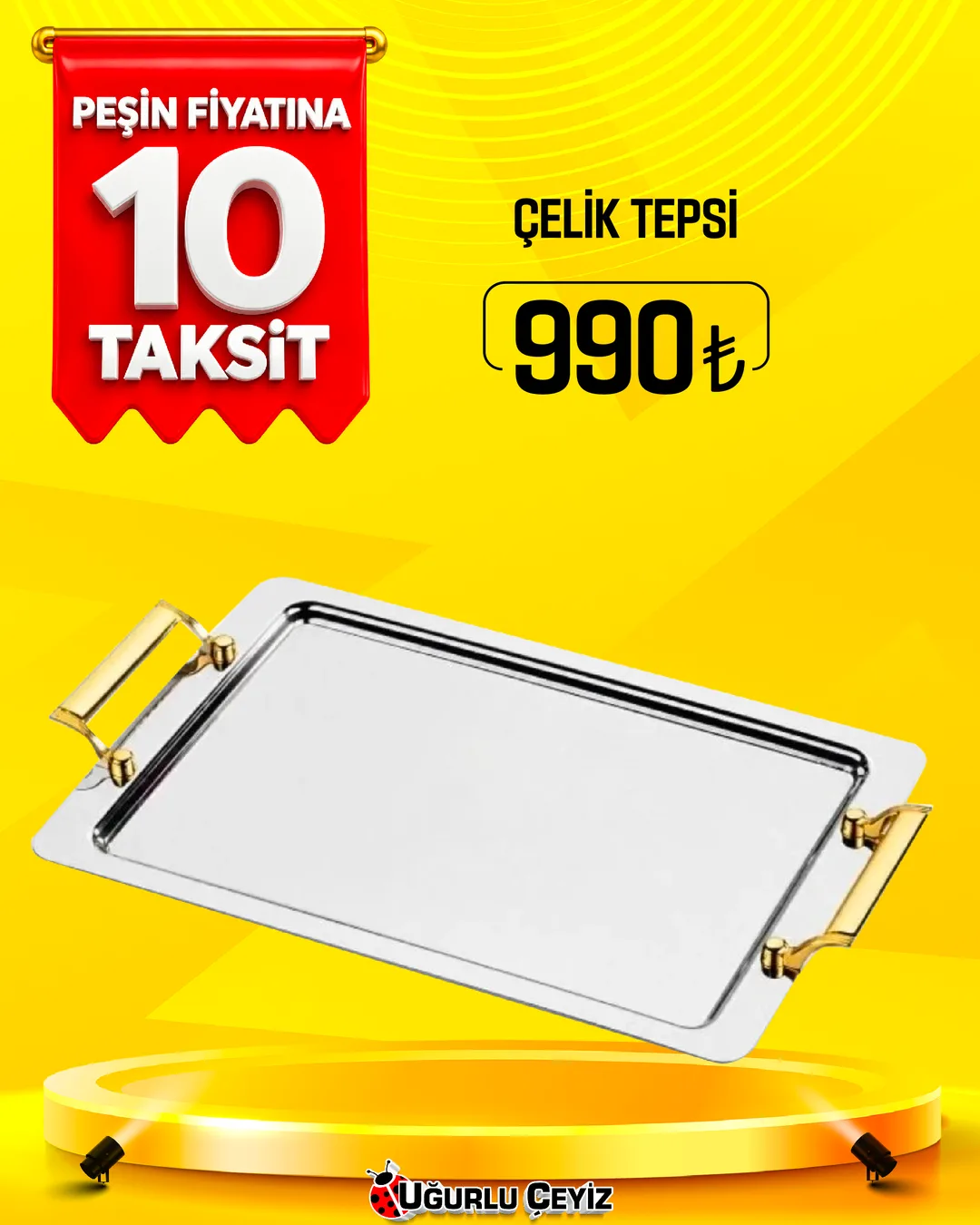 Dubai Çay TepsiSI Celık Sılva TR 7990 - 1. görsel
