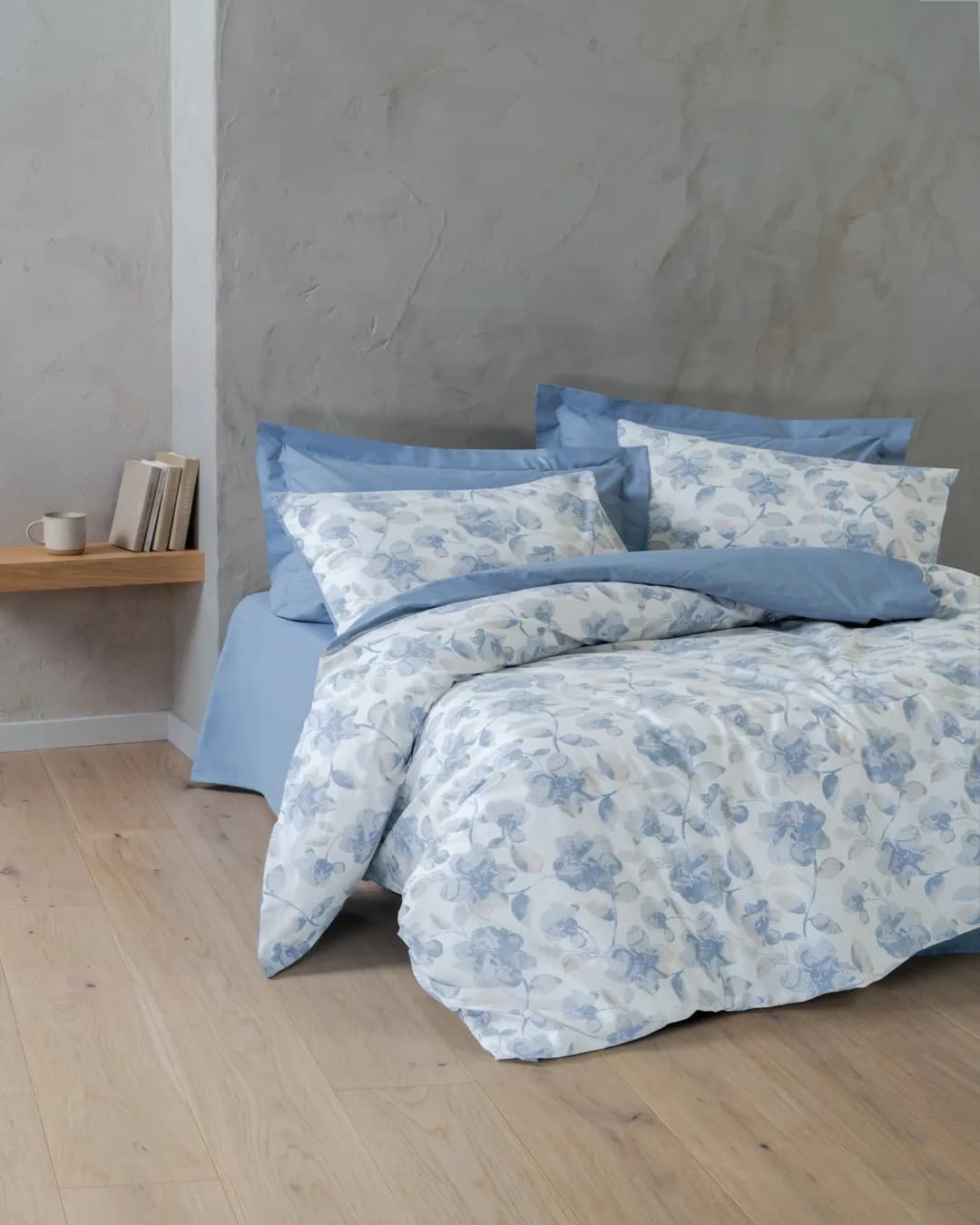 Cotton Box BOX Nevresim Takımı Çift Kişilik Dual RNF Celeste Indıgo - 1. görsel