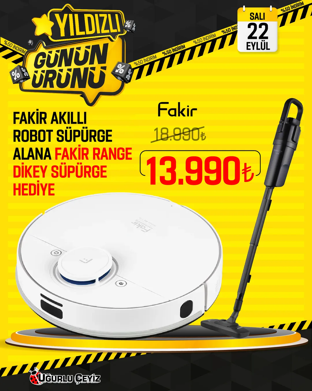 FAKIR ROBOT SUPURGE ALANA RANGE SUPURGE DIKEY HEDİYE