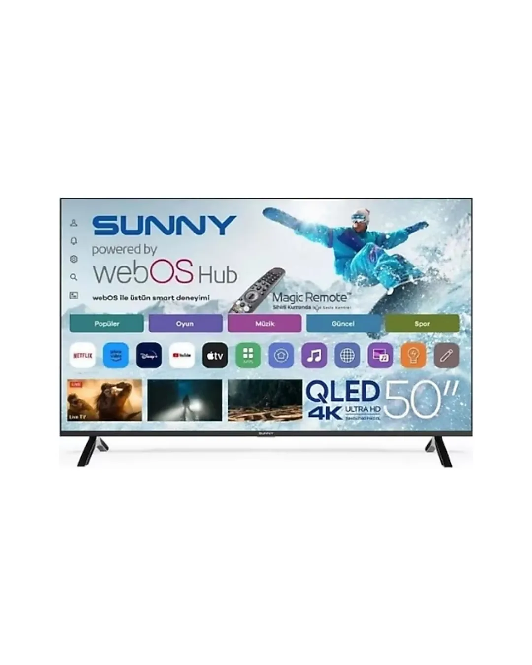 Sunny LED TV Sn 50 Quprl W02M TRSNQLD050468800 QLED - 1. görsel