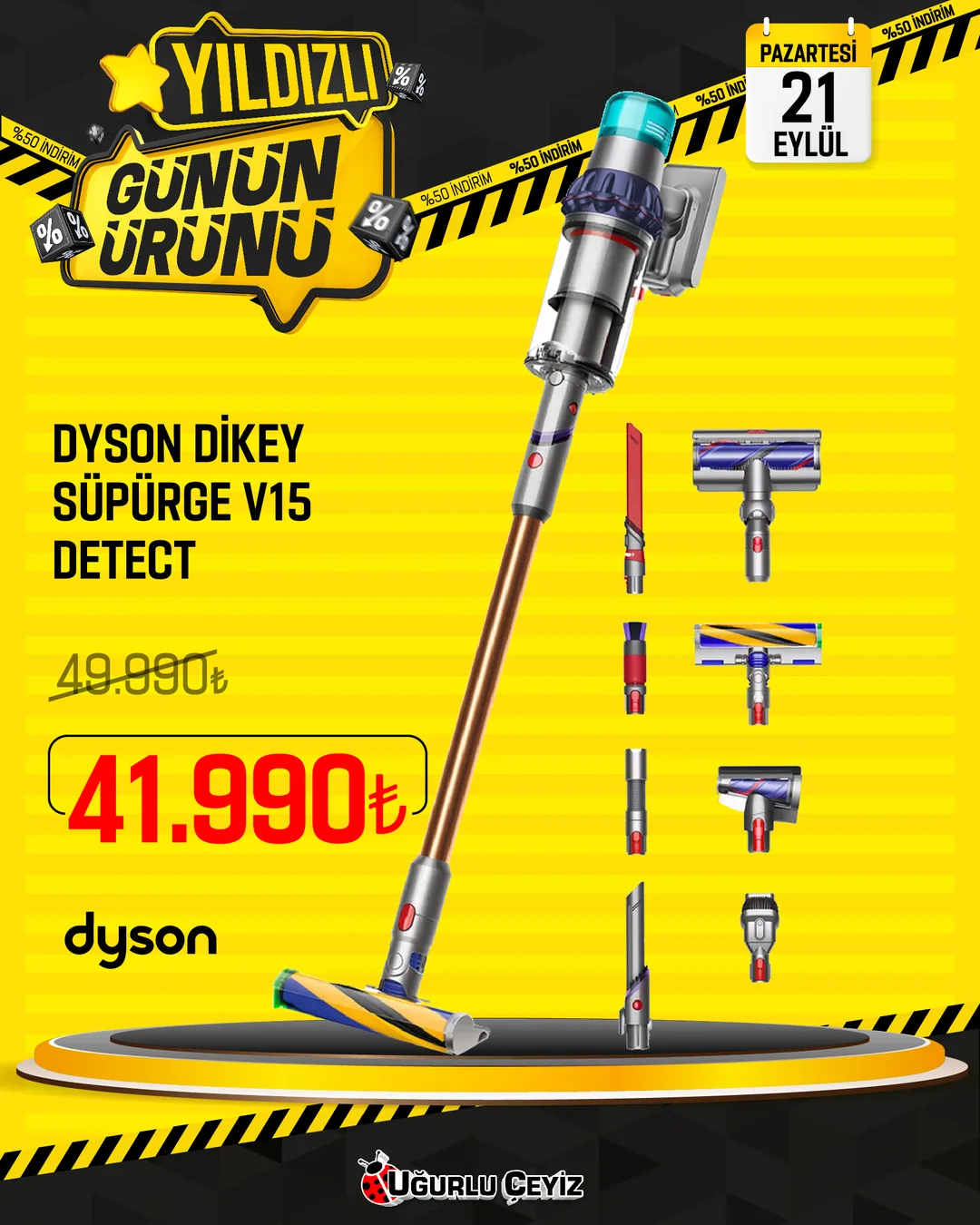 DYSON SİKEY SÜPÜRGE V15 DETECT
