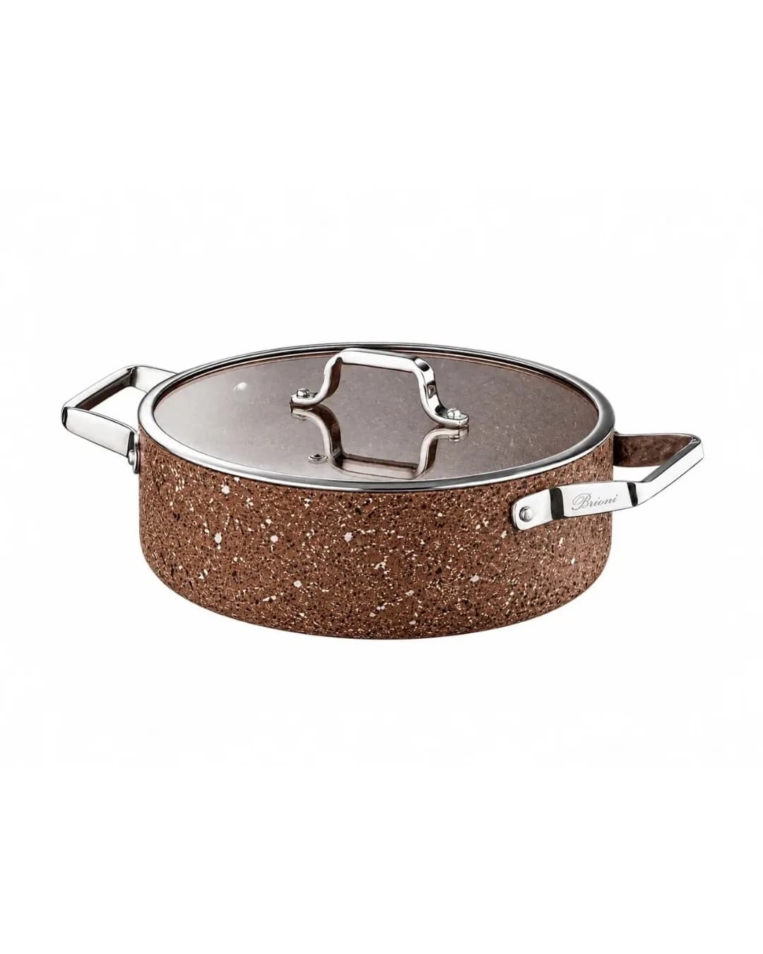 Brioni Tencere 28 CM Basık Stone AGE Terra SHT 125 - 1. görsel