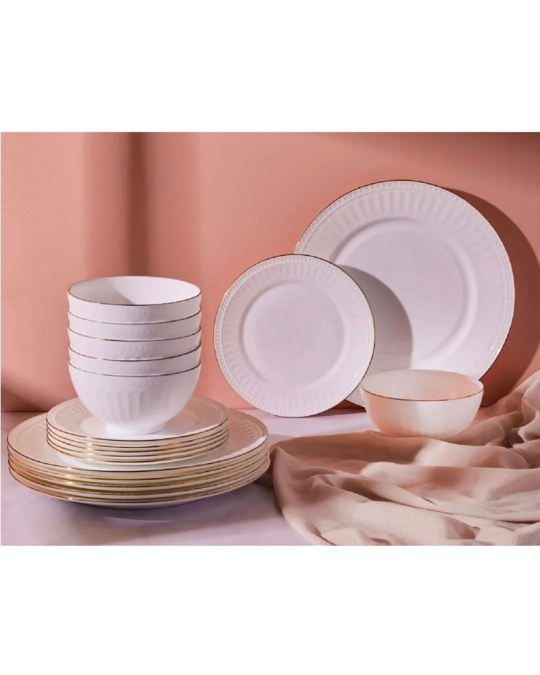 Dubai Yemek Takımı 24 Parça Opal Ametist Tr 4439 - 1. görsel