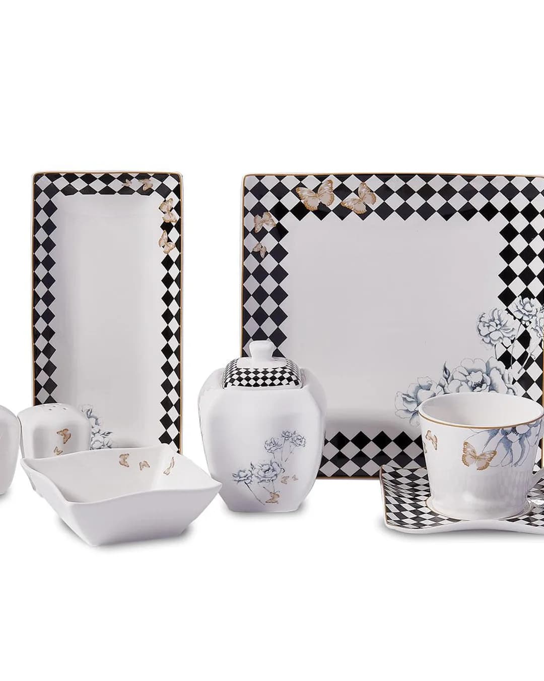Korkmaz Kahvaltı Set 28 Parça Kare Link Coll A 8573 - 1. görsel