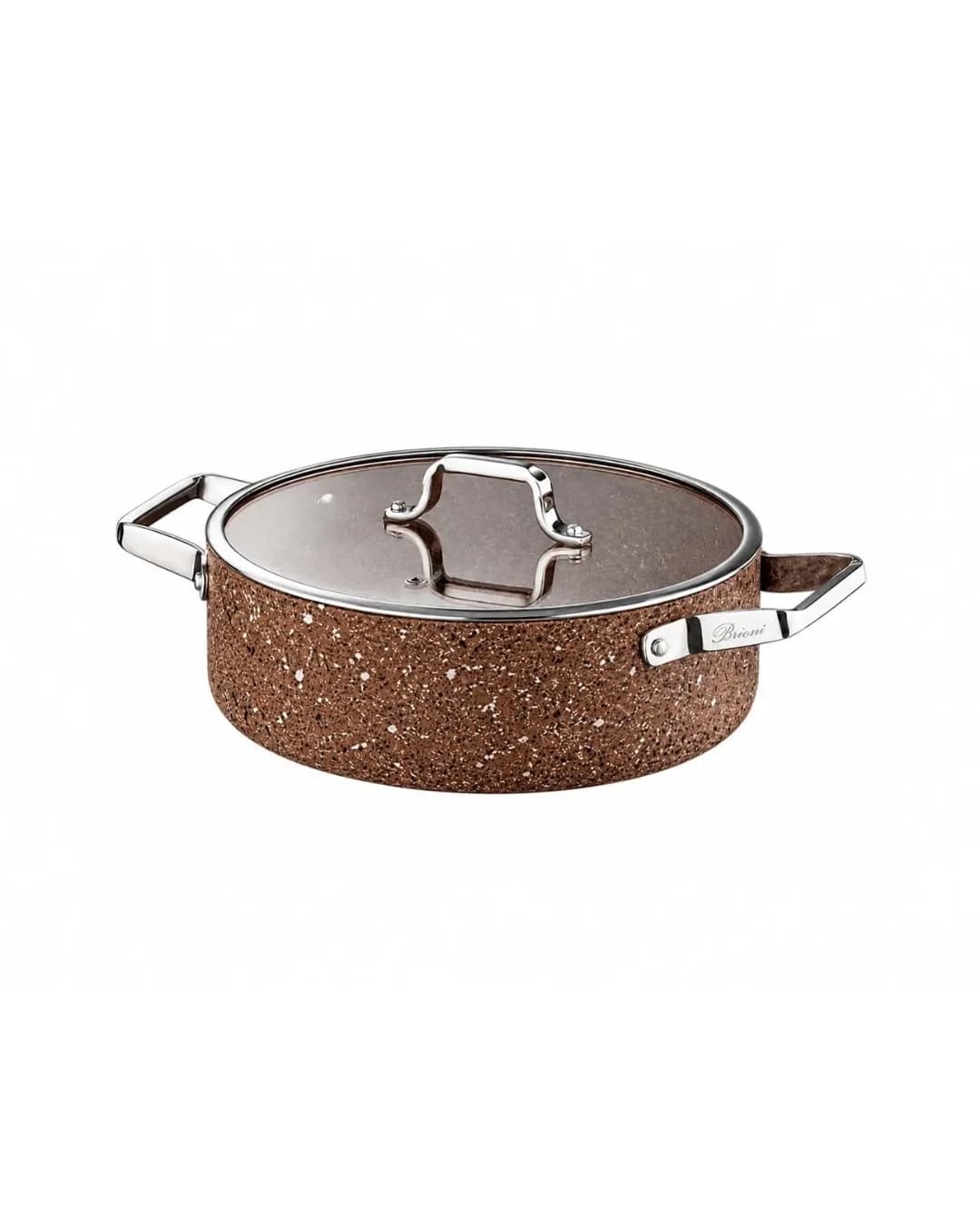 Brioni Tencere 26 CM Basık Stone AGE Terra SHT 124 - 1. görsel