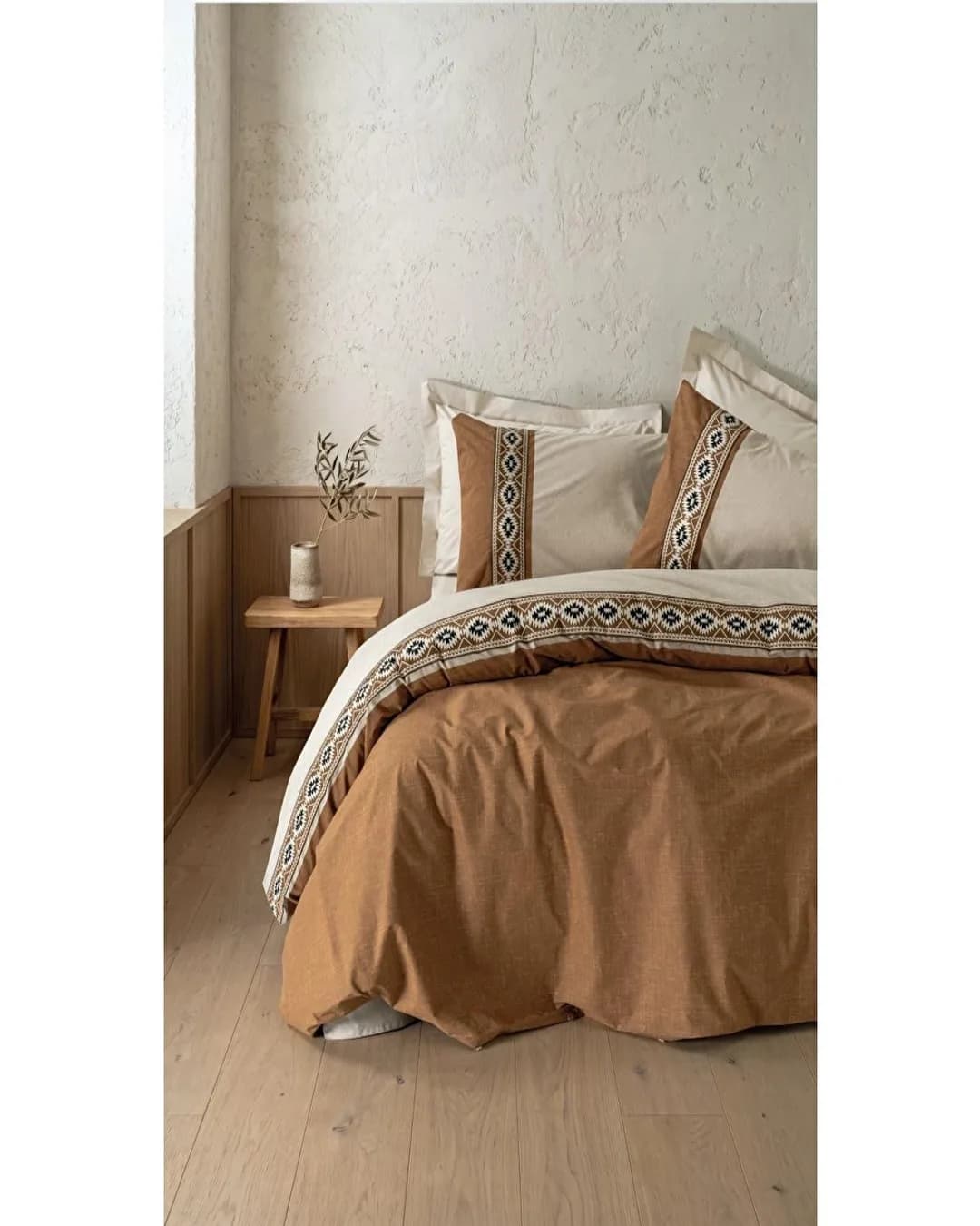 Cotton Box Folkart Nova Bej Çift Kişilik Nevresim Takımı - 1. görsel