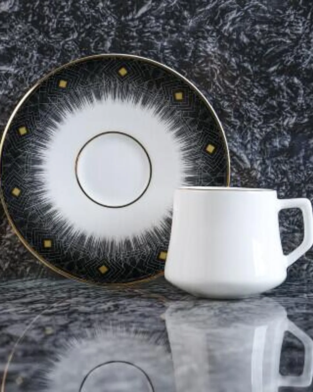 Evaliza Kahve Fincani Diamond Black 44036 - 1. görsel