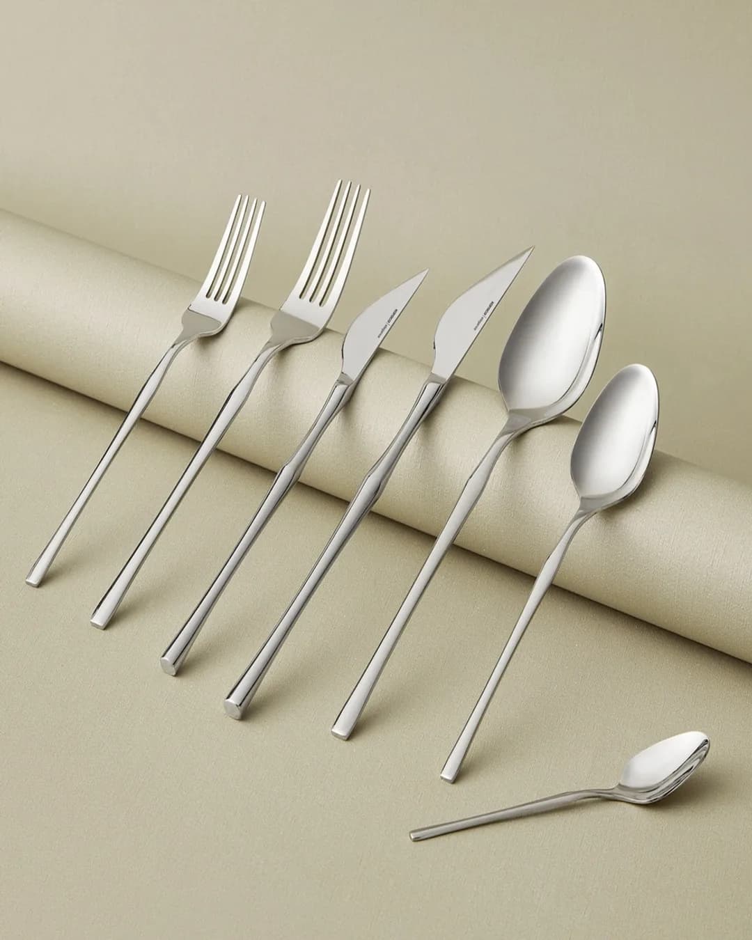 Karaca Kaşık Takımı 84 Parça Elegance Cane Platin - 1. görsel